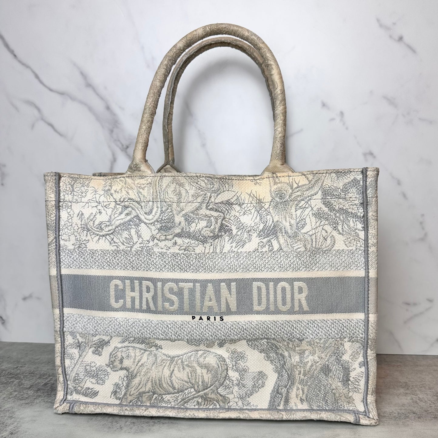 Dior Medium Dioriviera Toile De Jouy Book Tote