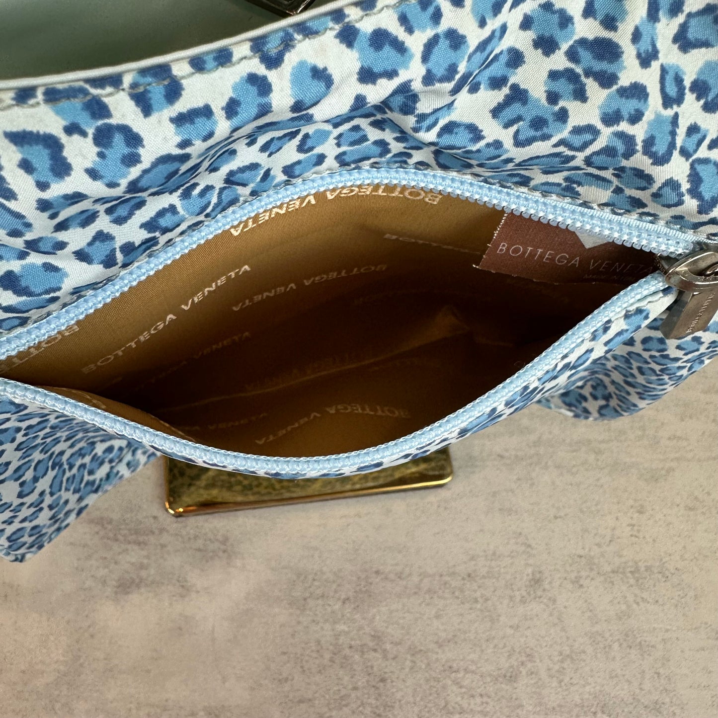 Bottega Veneta Leopard Print Shoulder Bag
