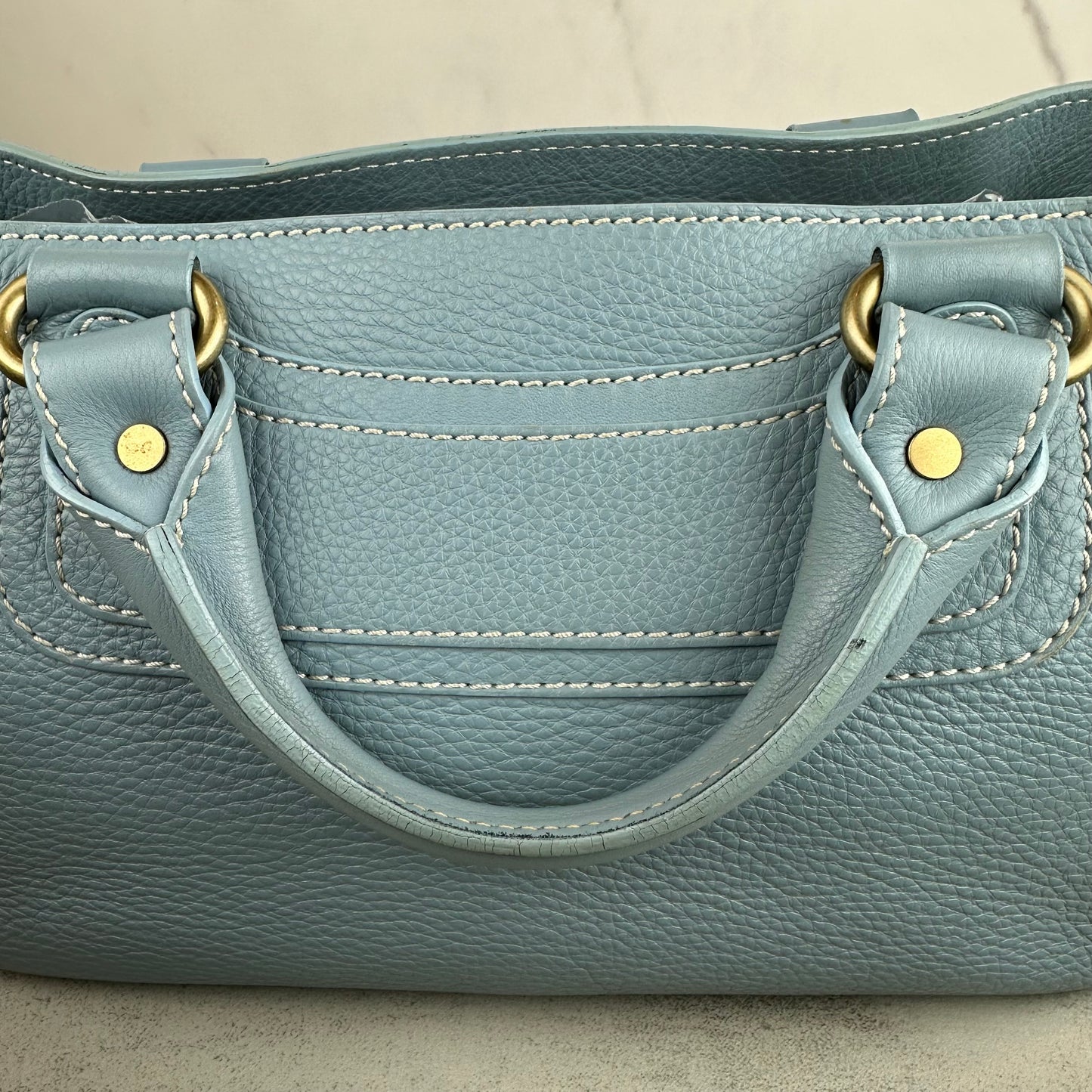 Celine Blue Leather Boogie Bag