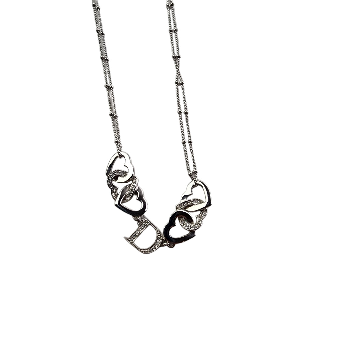Dior Interlocking Heart Necklace
