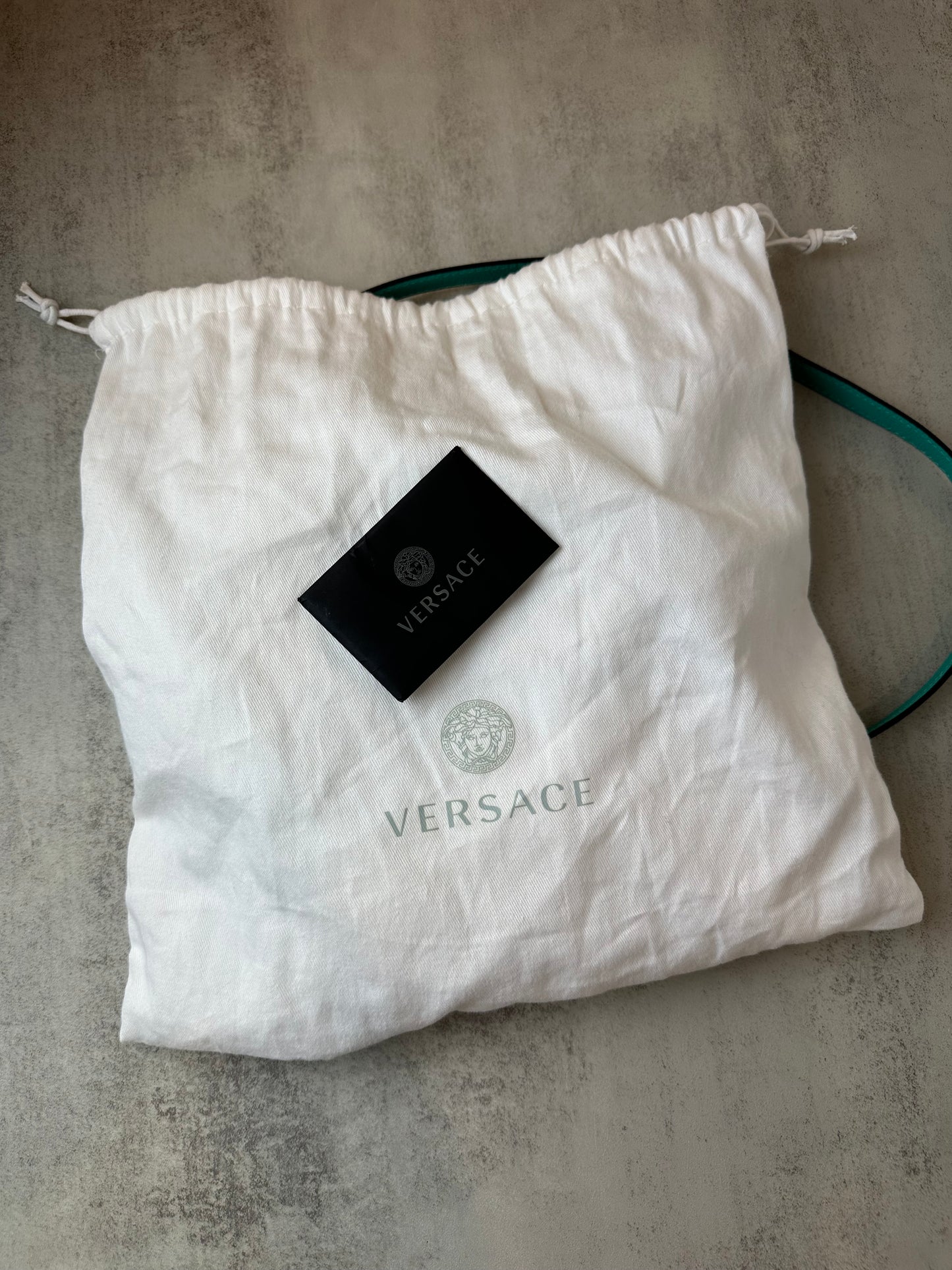 Versace Disco Medusa Head Leather Crossbody Bag