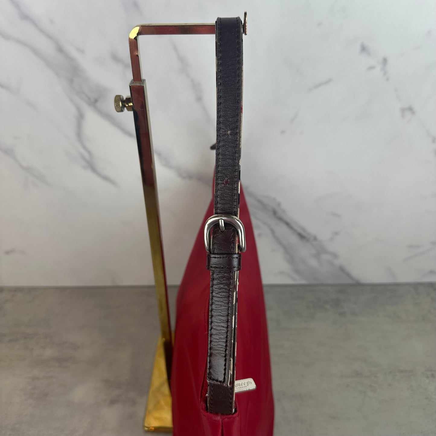 Burberry Blue Label Red Nylon Pochette