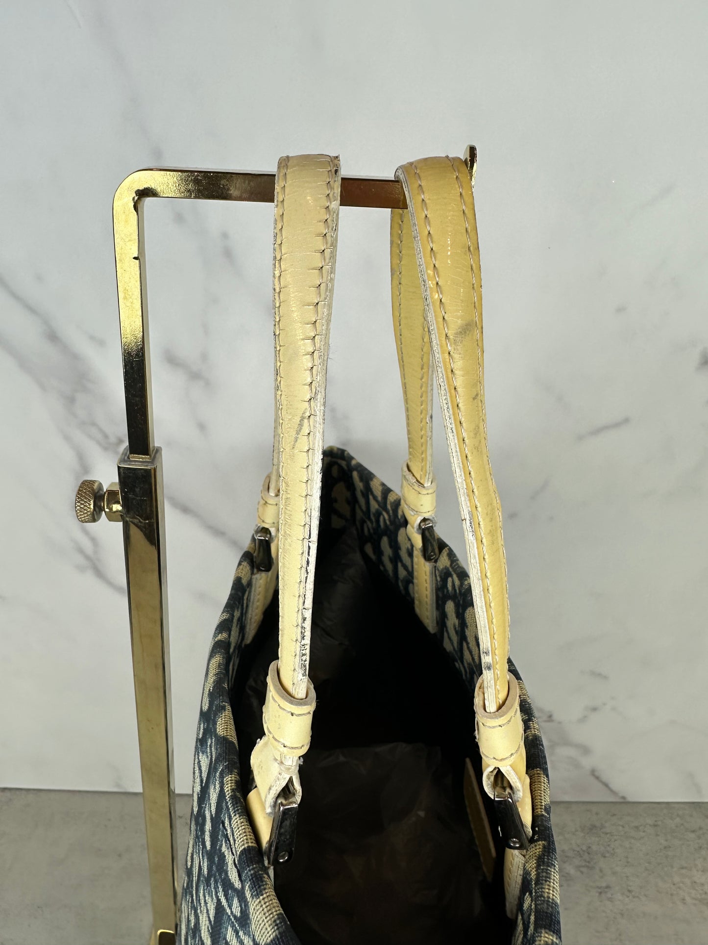 Christian Dior Navy Blue Tote Bag