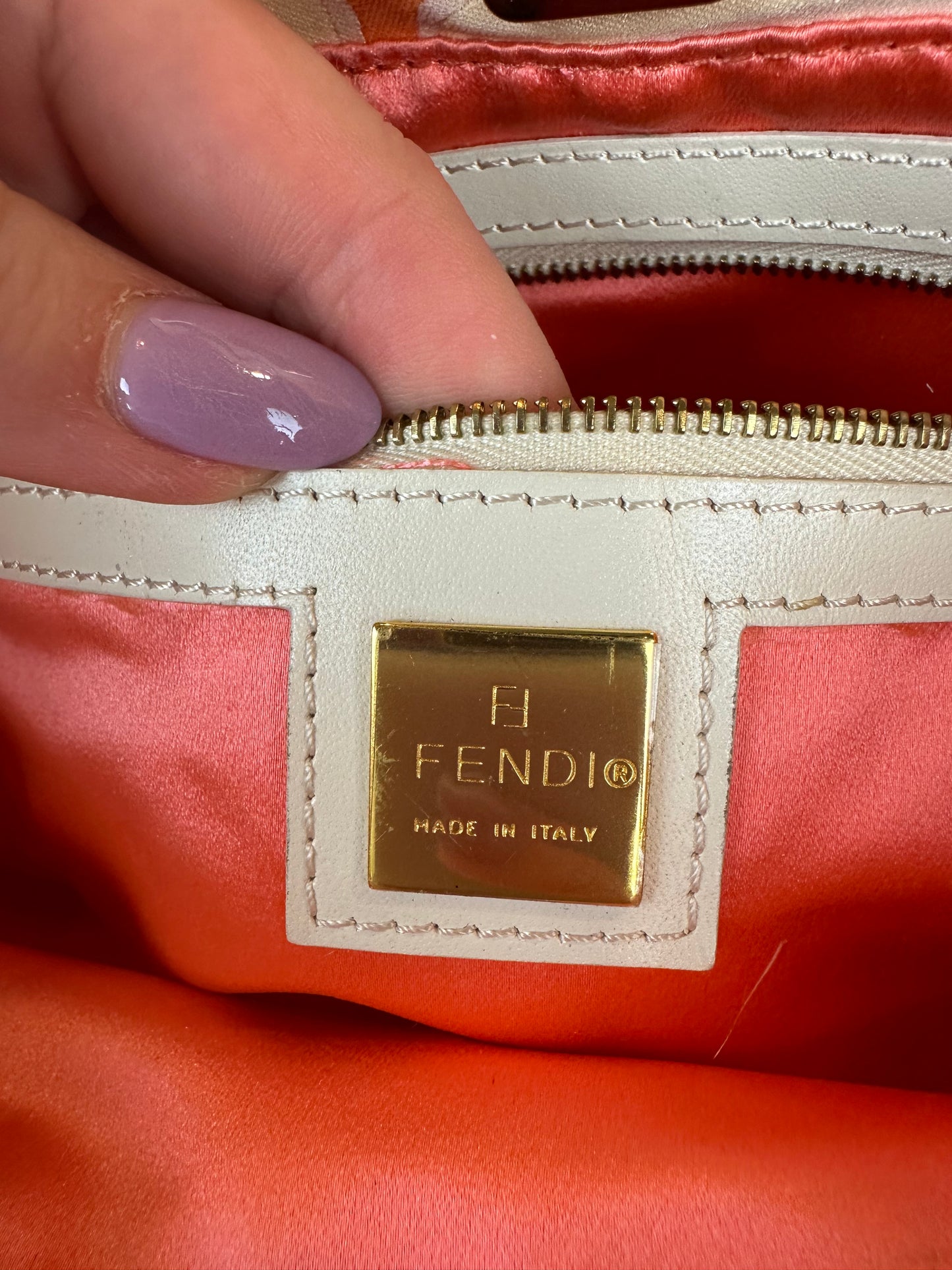 Fendi Orange Swirl Tote
