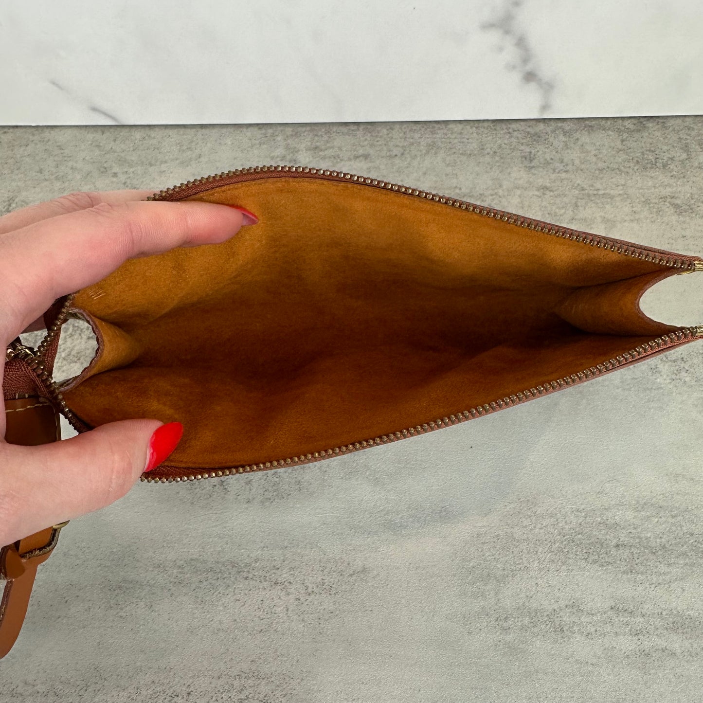 Louis Vuitton Brown Epi Leather Pochette