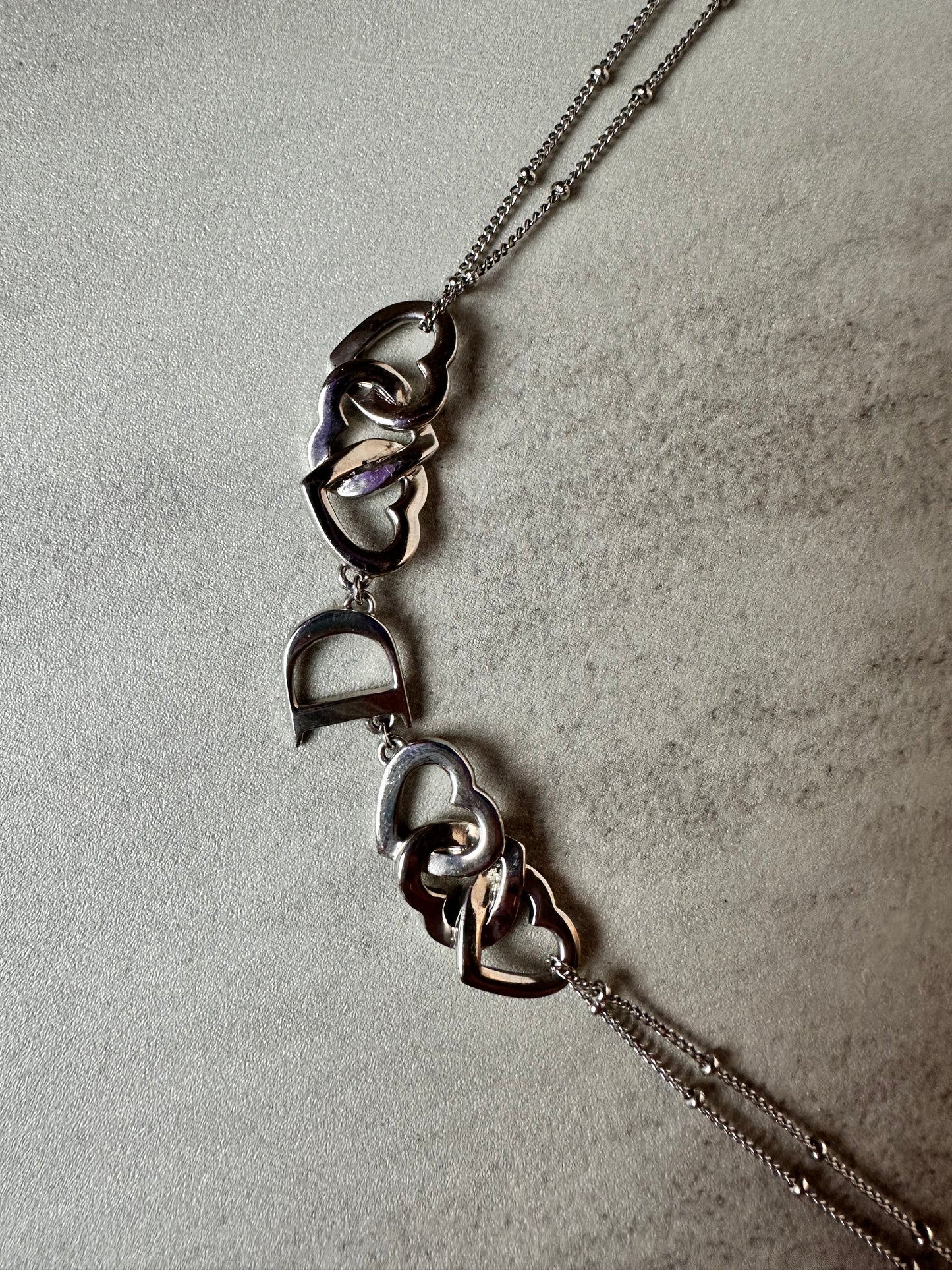 Dior Interlocking Heart Necklace