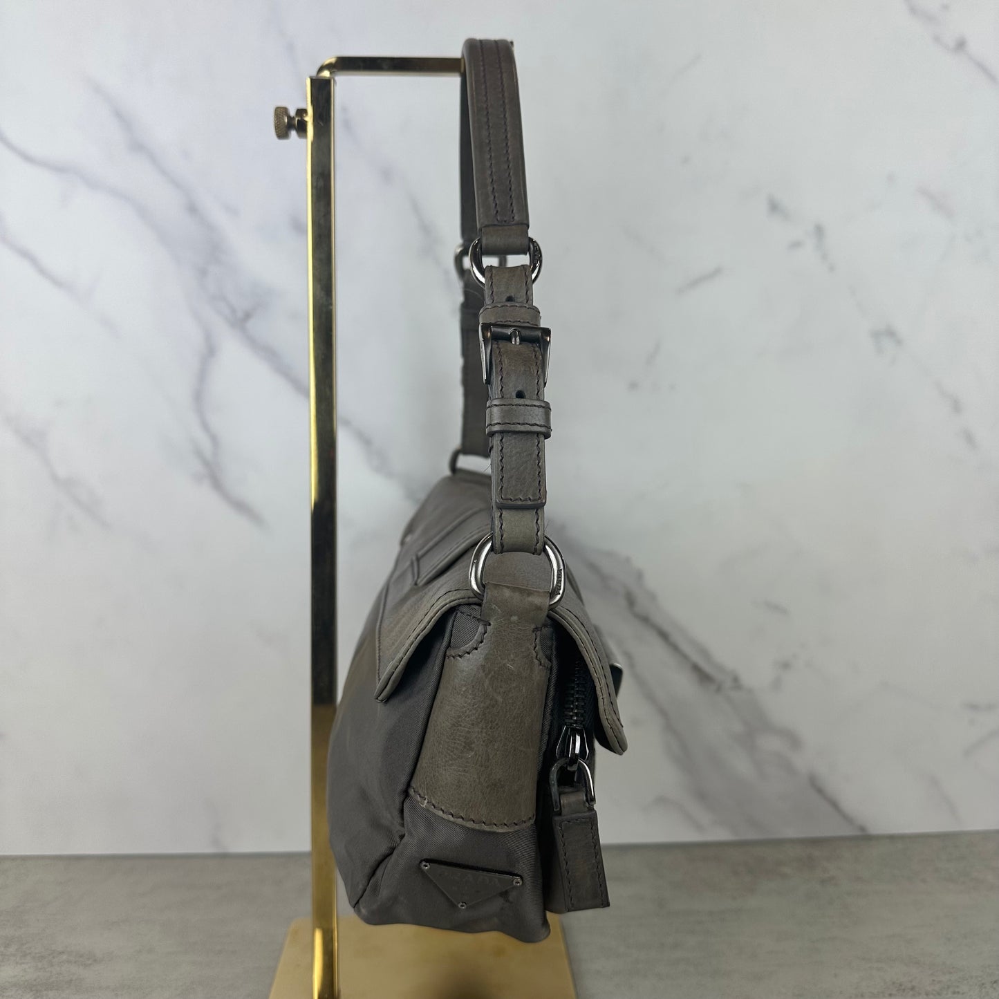 Prada Nylon and Leather Cargo Bag