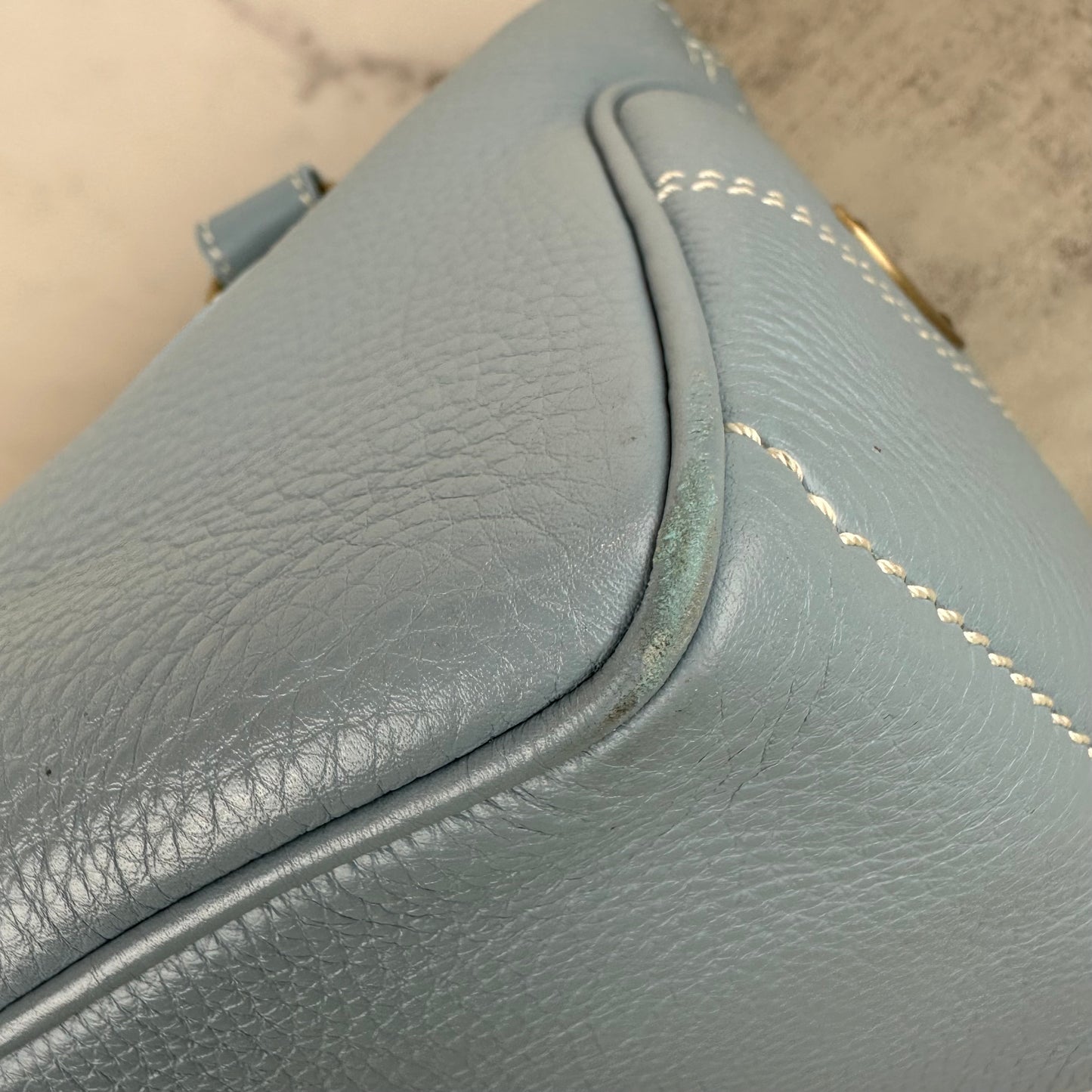 Celine Blue Leather Boogie Bag