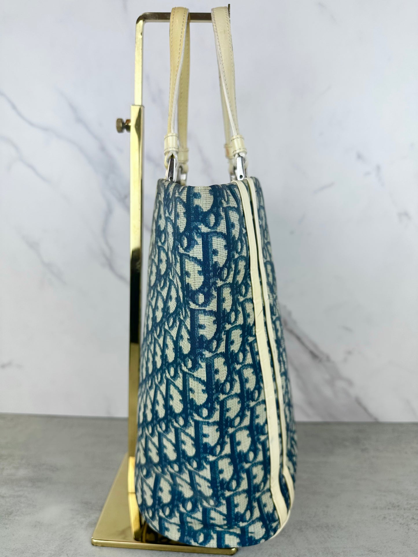 Christian Dior Navy Blue Tote Bag