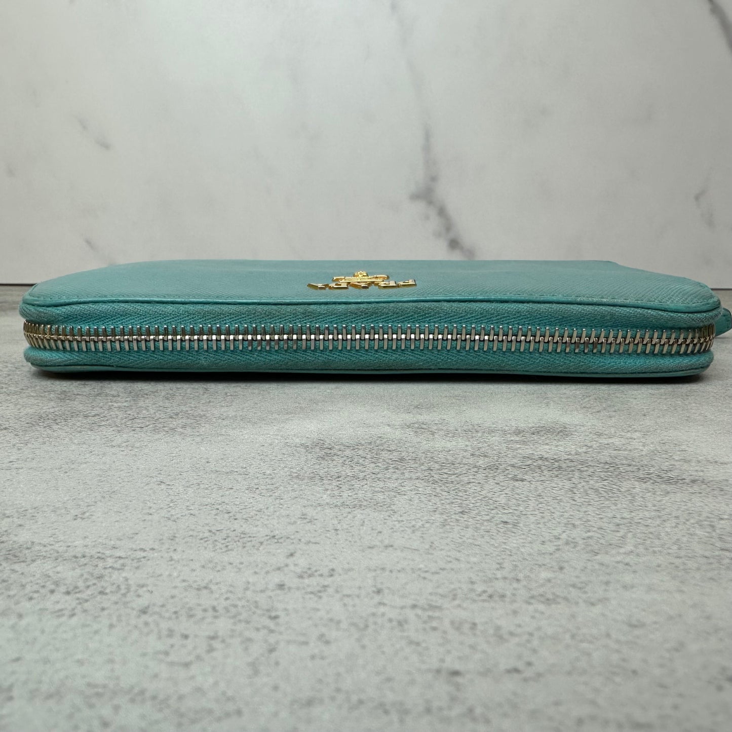 Prada Saffiano Metal Leather Continental Wallet