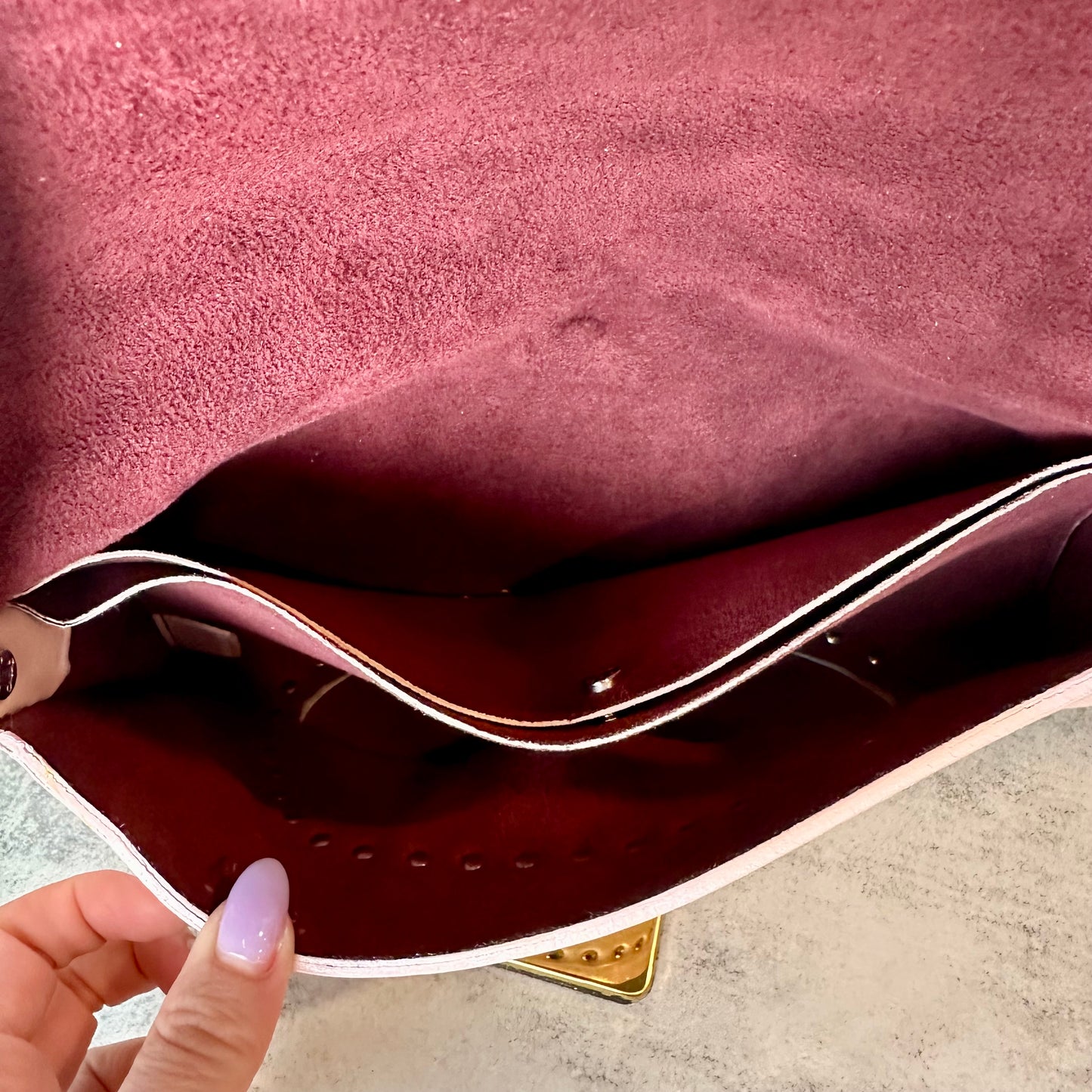 Vintage Celine Pebbled Leather Shoulder Bag