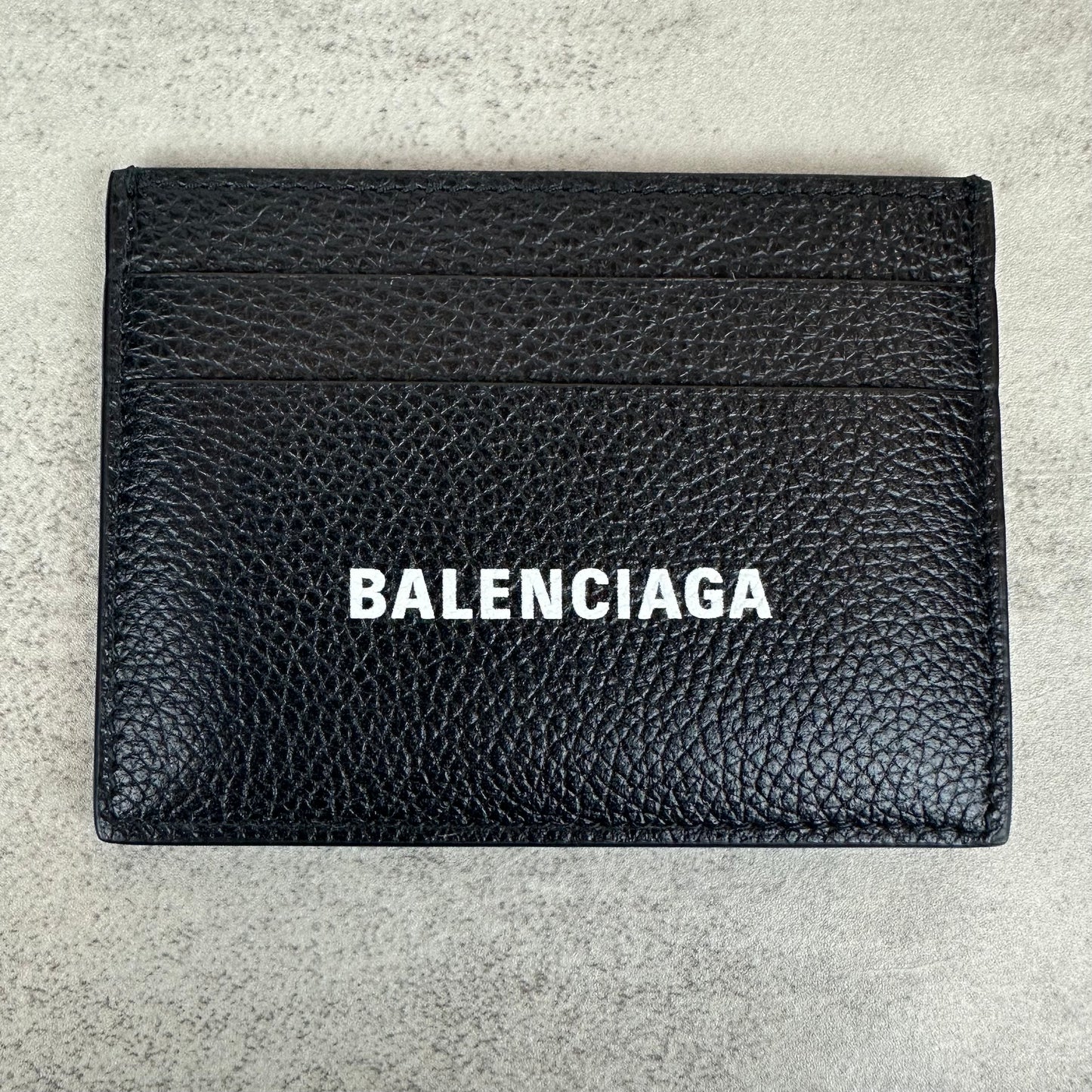 Balenciaga Black Leather Card Holder