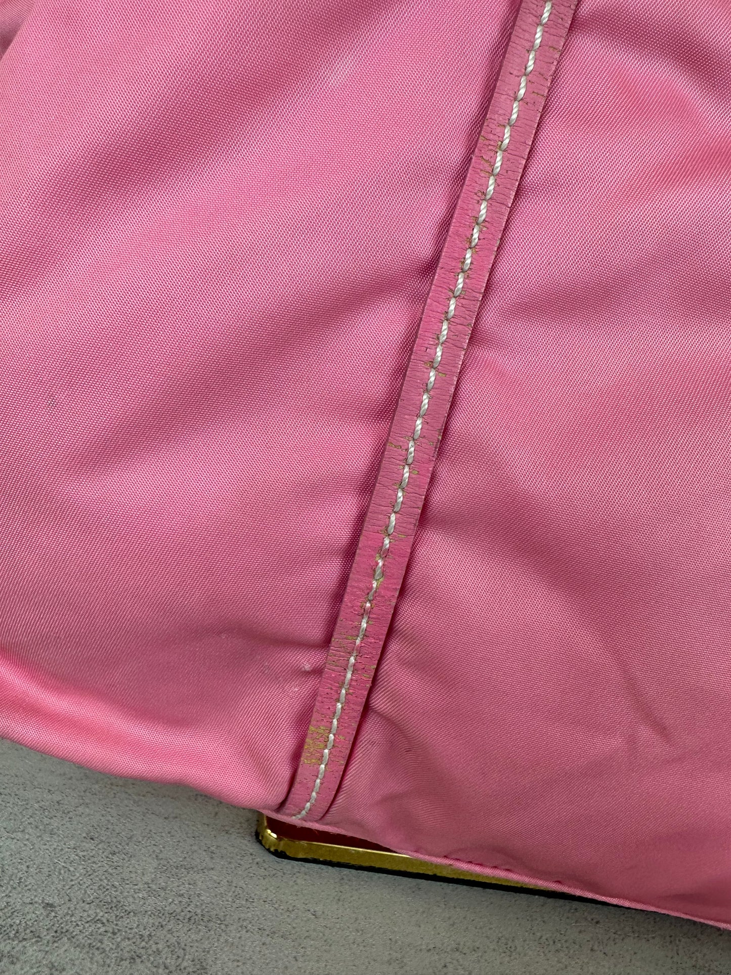 Prada Pink Nylon & Leather Tote