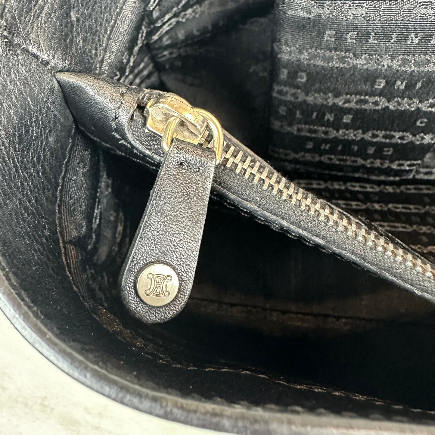 Celine Black Leather Boogie Bag