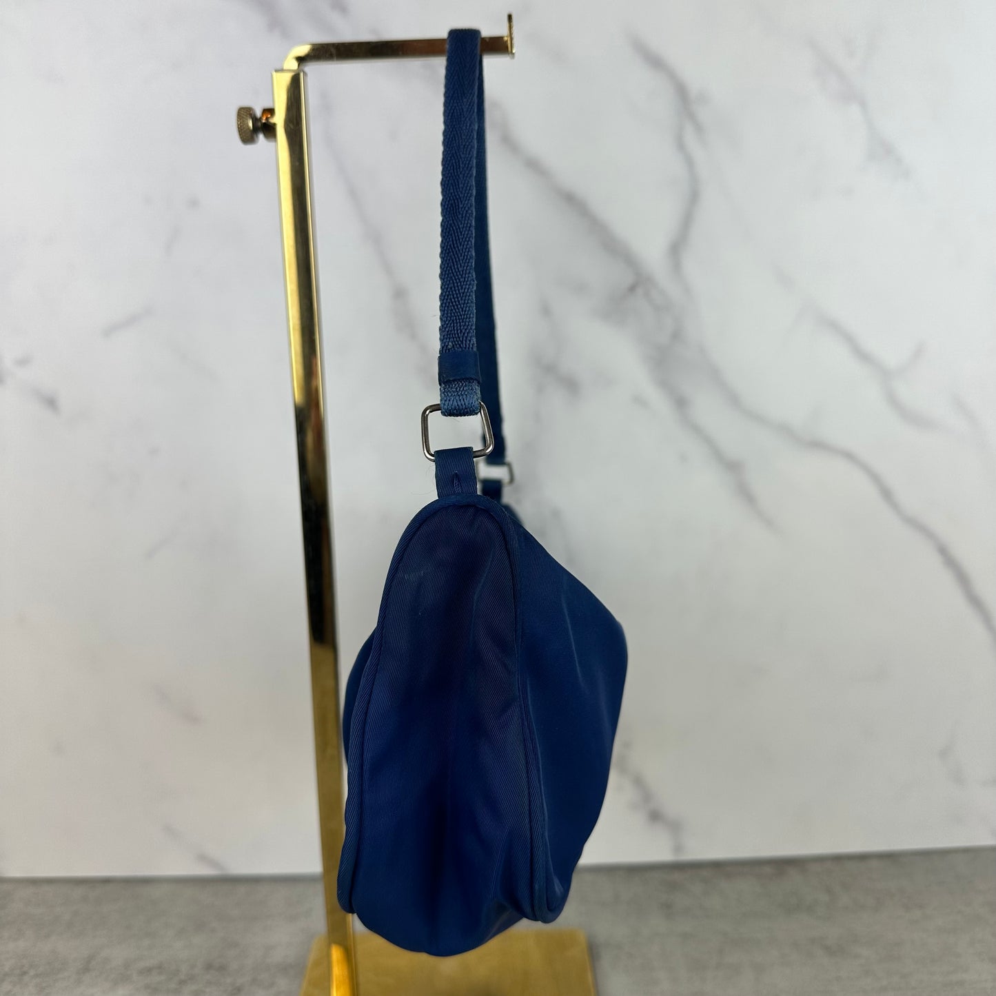 Blue Prada Nylon Pochette