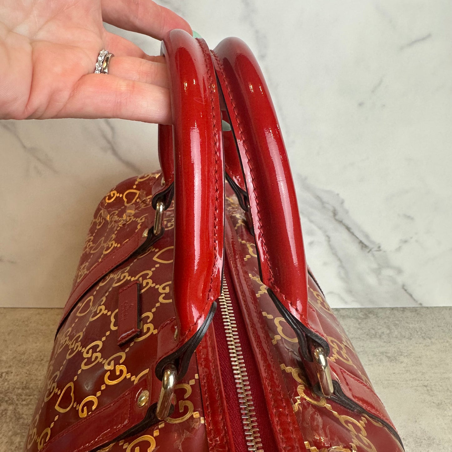 Gucci GG Valentine Medium Joy Boston Bag