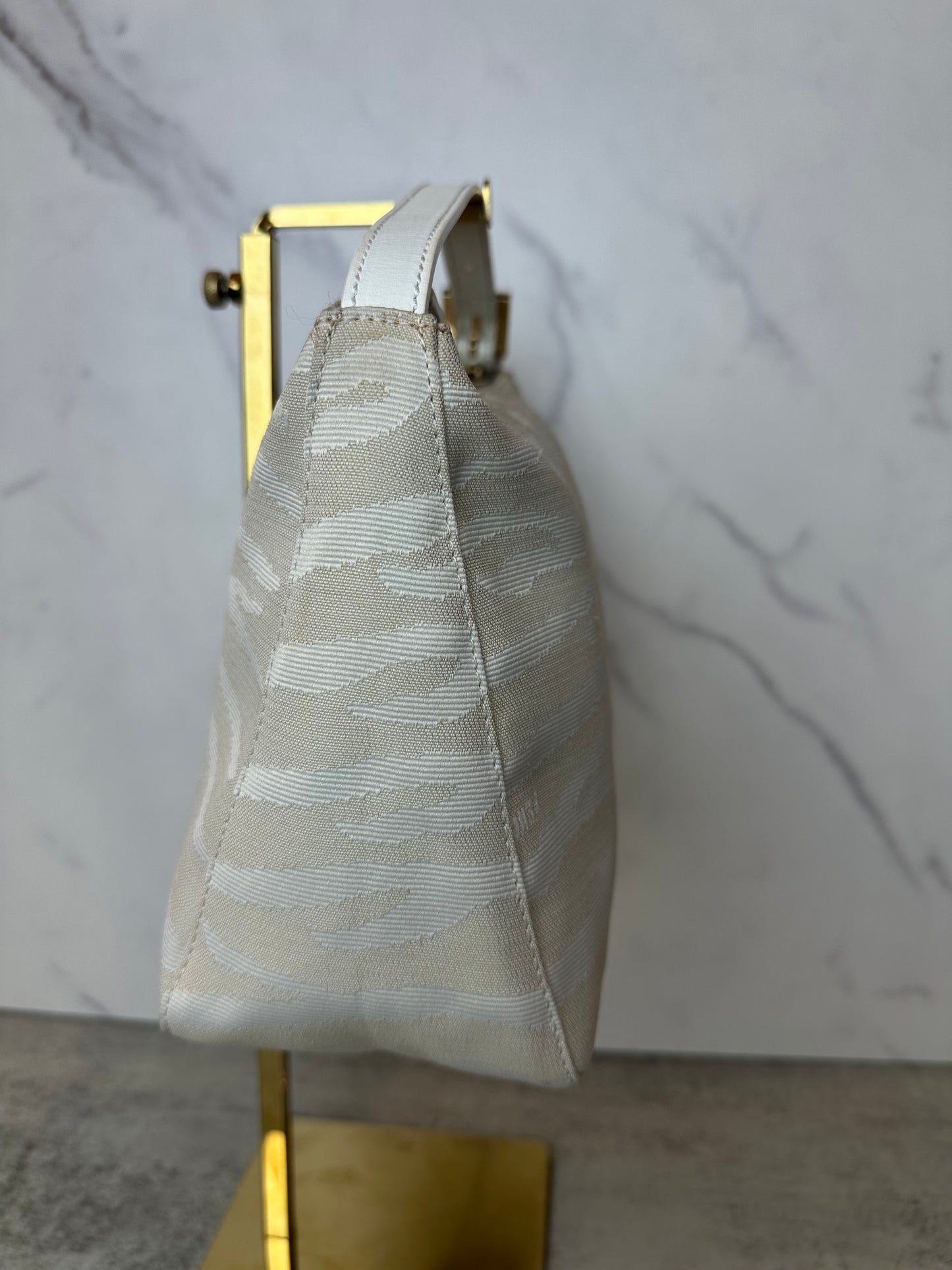 Fendi Tiger Print Beige Pochette
