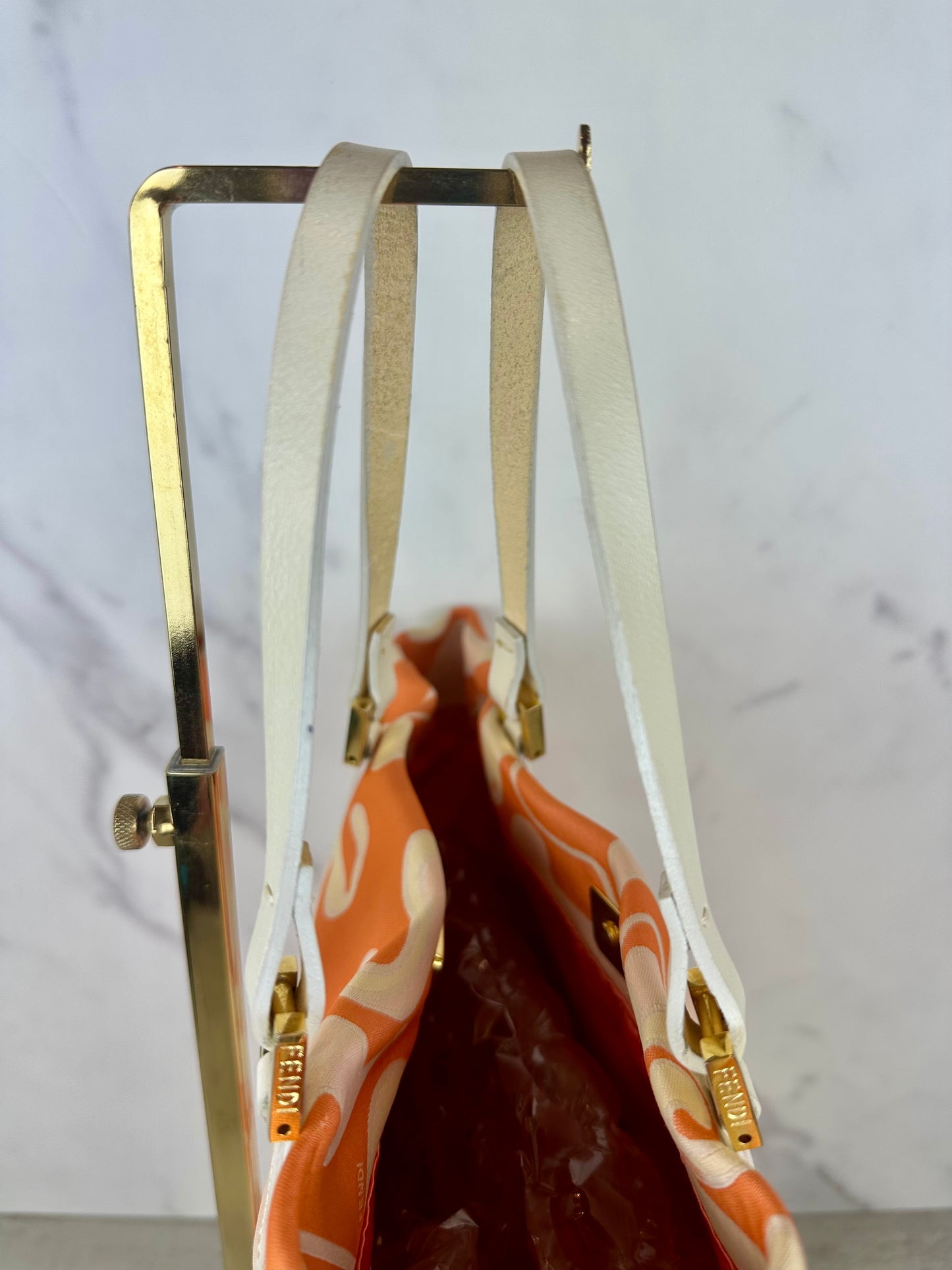 Fendi Orange Swirl Tote