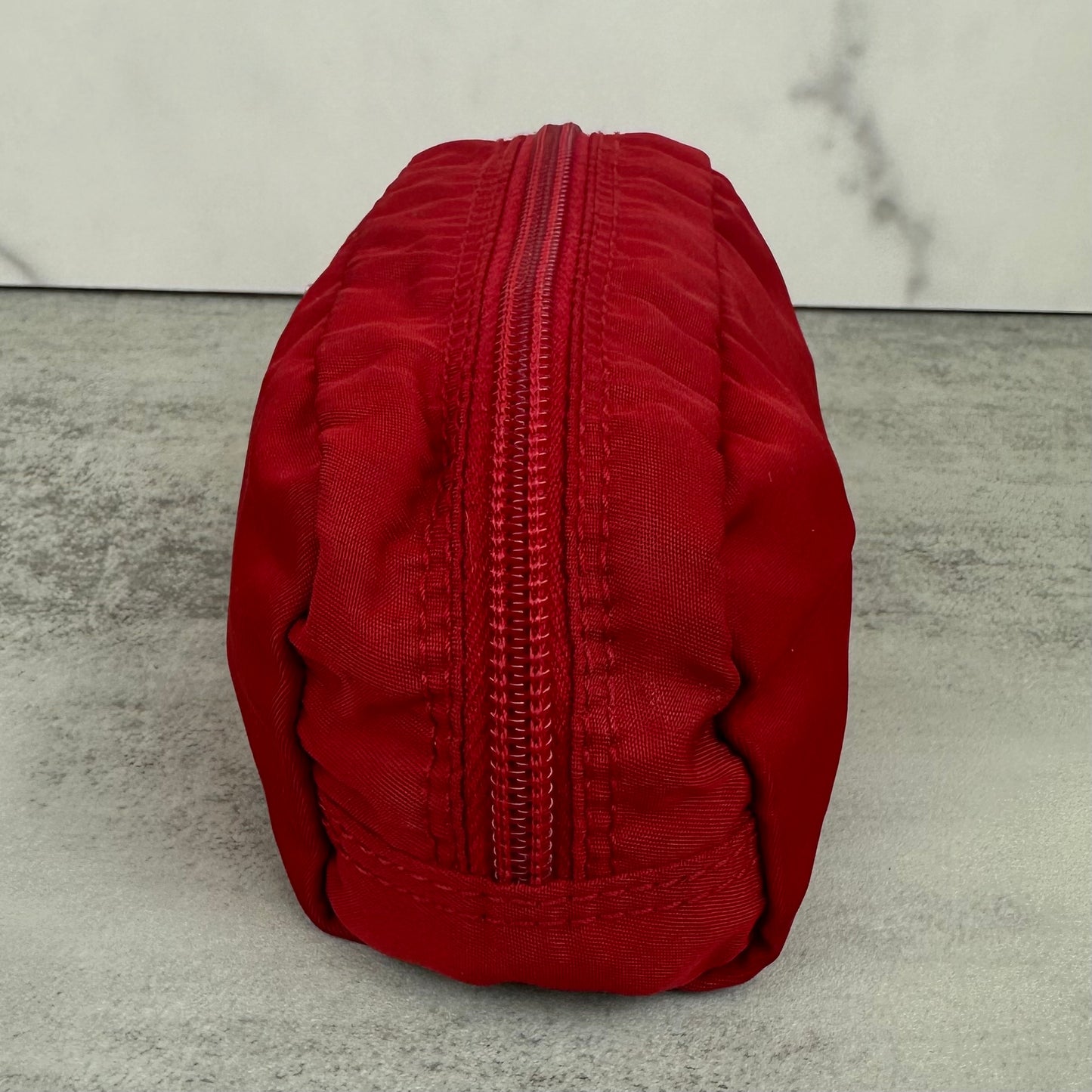 Prada Red Nylon Pouch