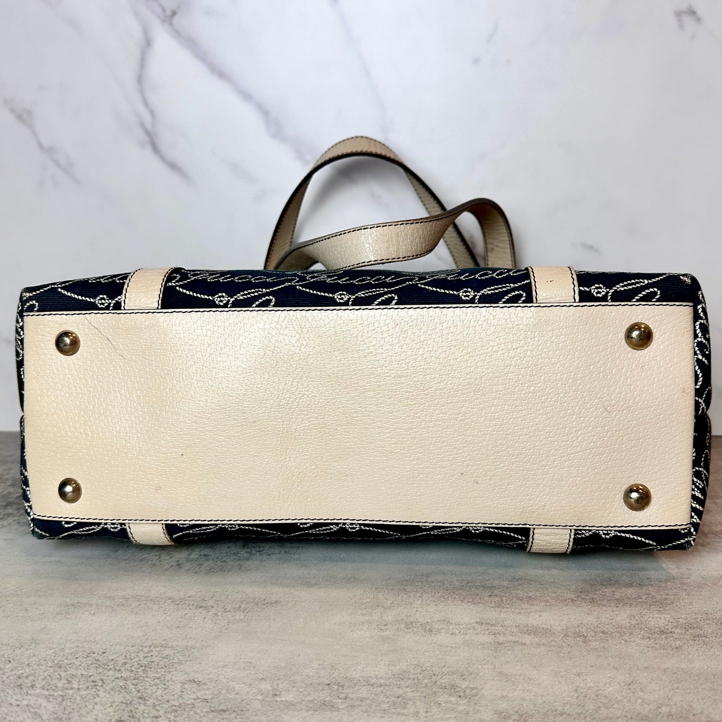 Gucci Nautical Print Abbey D- Ring Shoulder Bag
