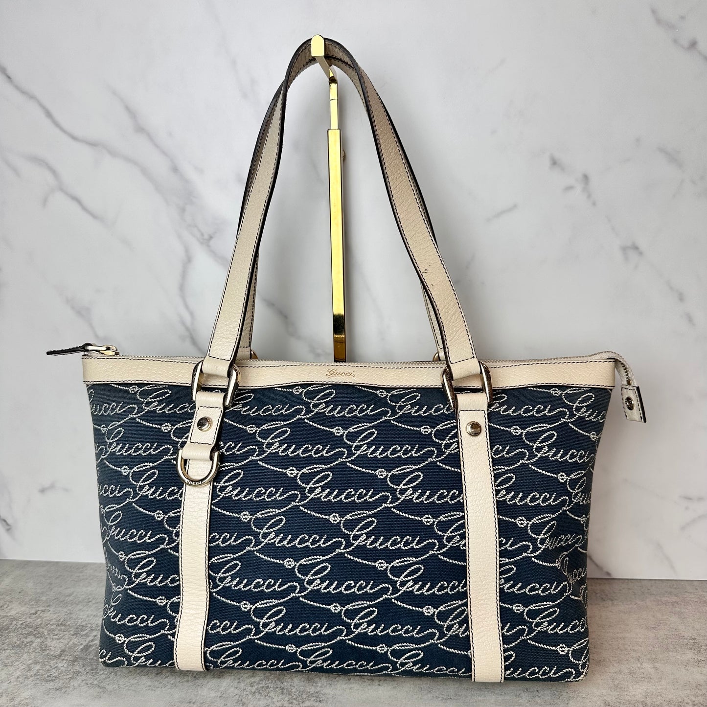 Gucci Nautical Print Abbey D- Ring Shoulder Bag
