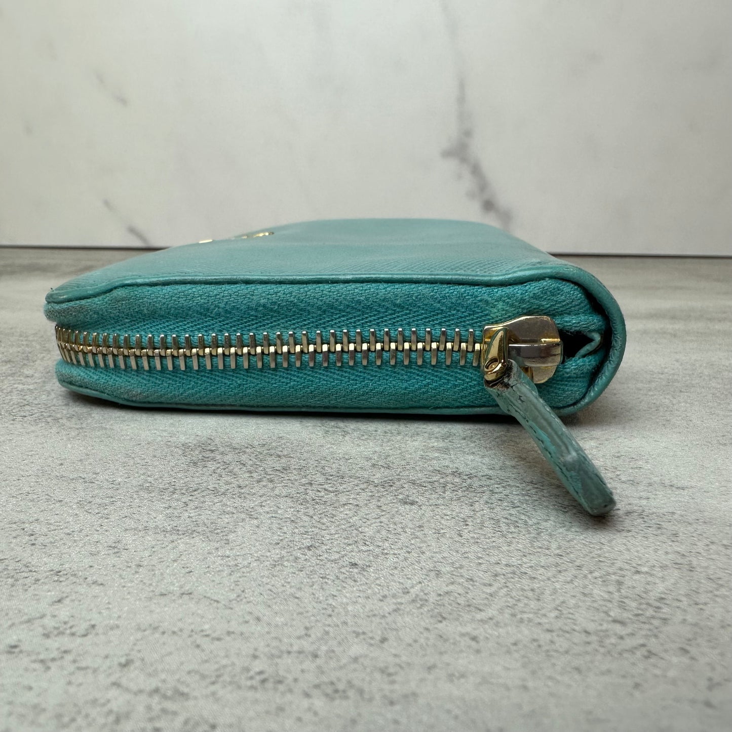 Prada Saffiano Metal Leather Continental Wallet
