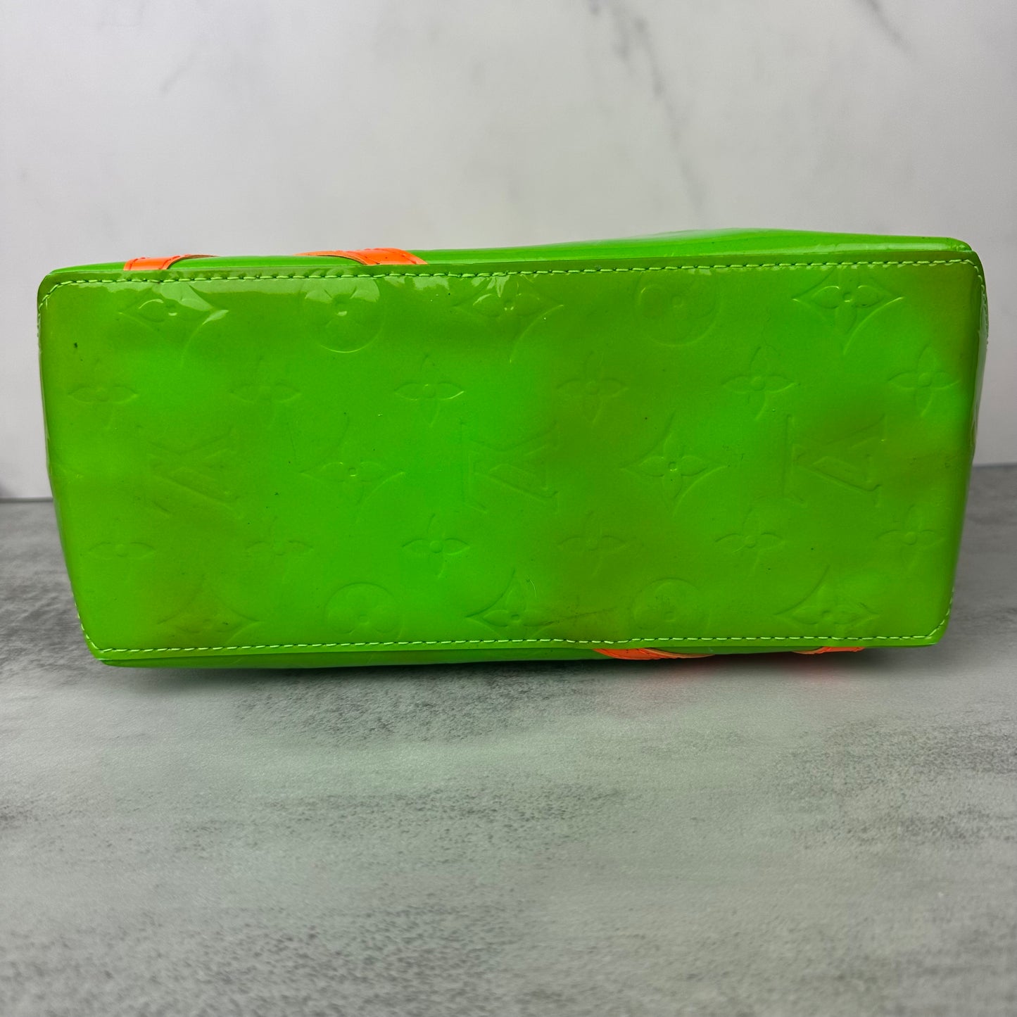 Louis Vuitton Green Vernis Reade PM Limited Edition Robert Wilson