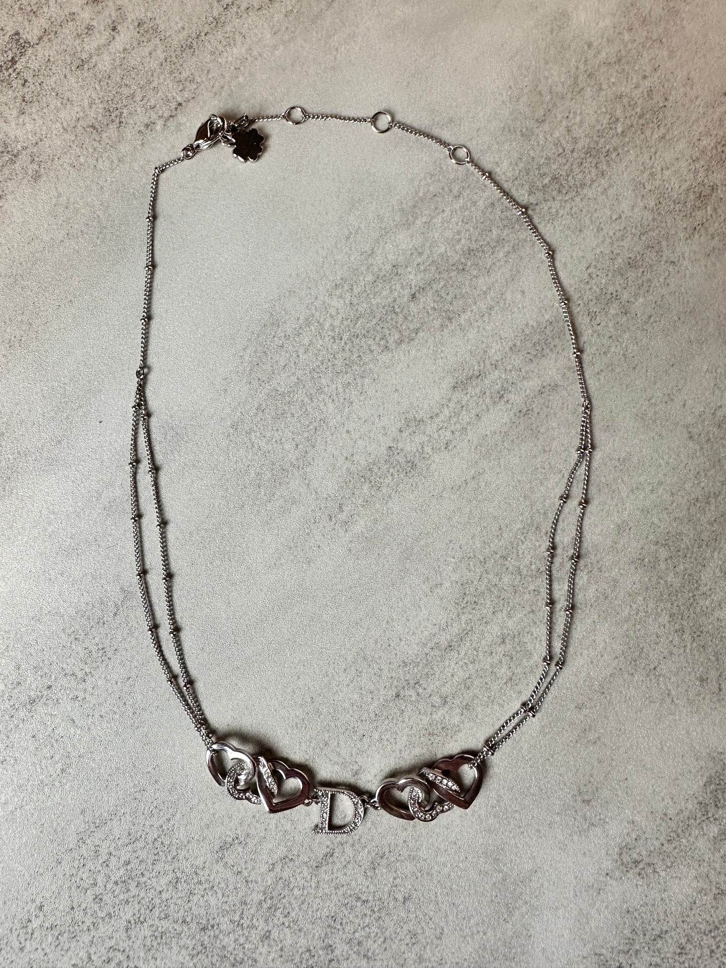 Dior Interlocking Heart Necklace