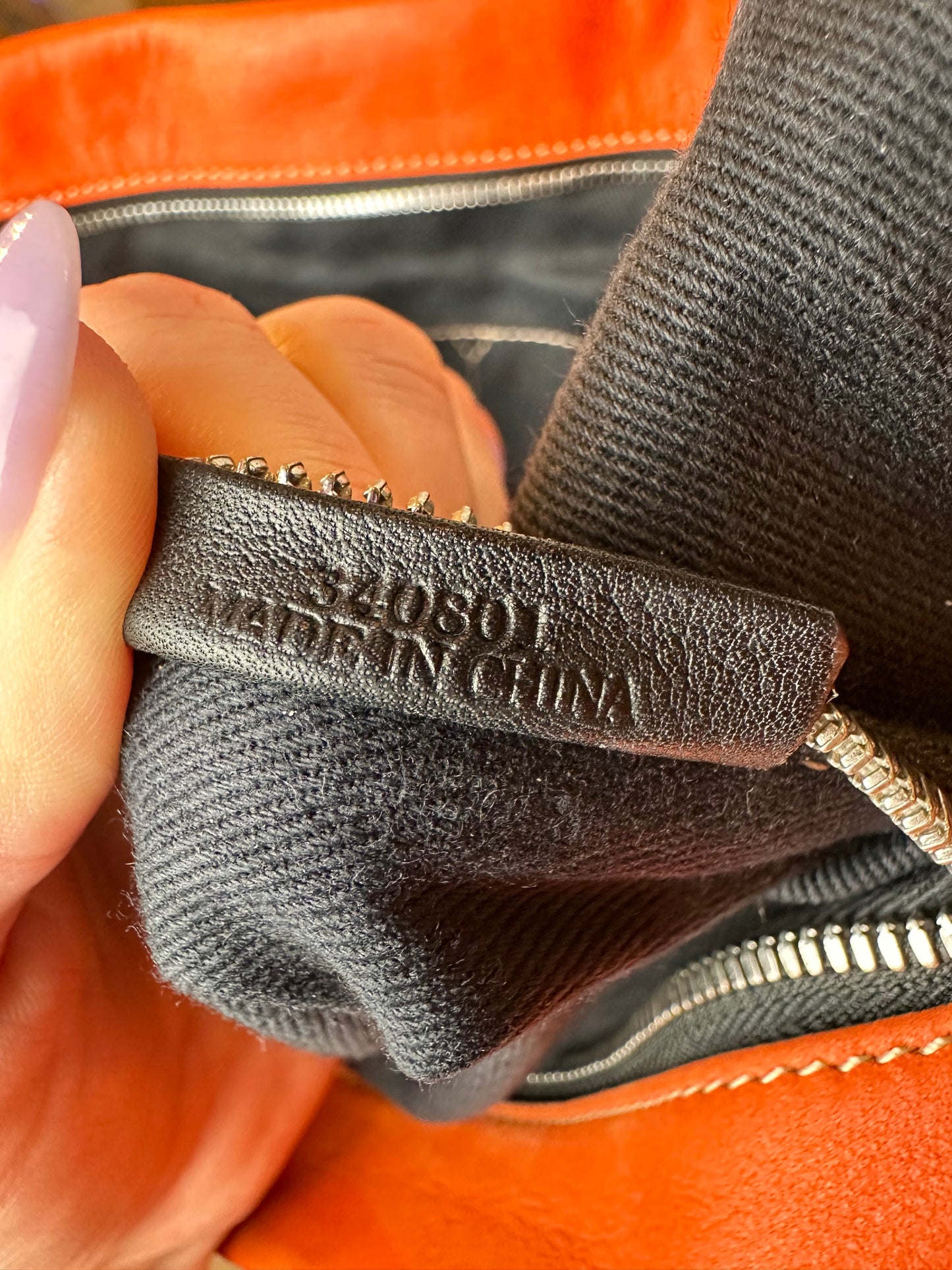 Loewe Anagram Bolso Orange Leather Tote Bag