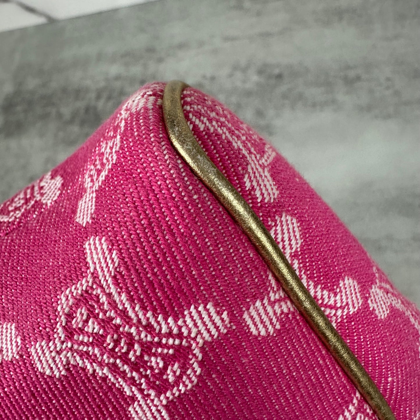 Celine Macadam Pink Denim Pochette