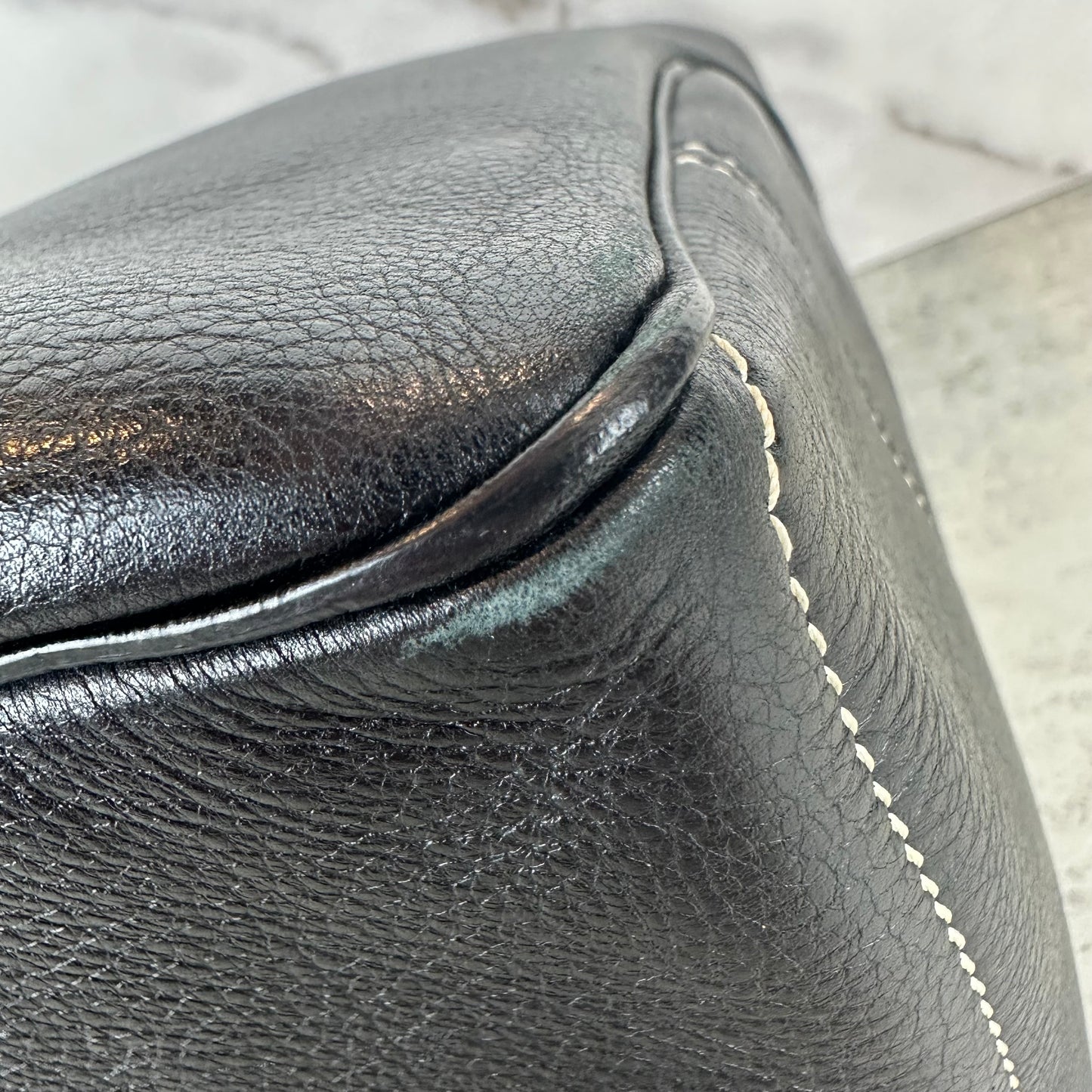 Celine Black Leather Boogie Bag