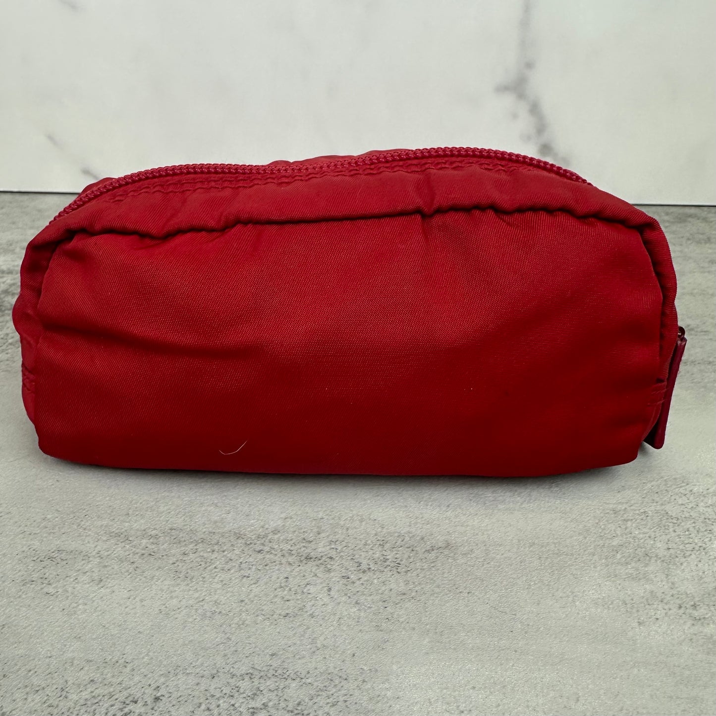 Prada Red Nylon Pouch