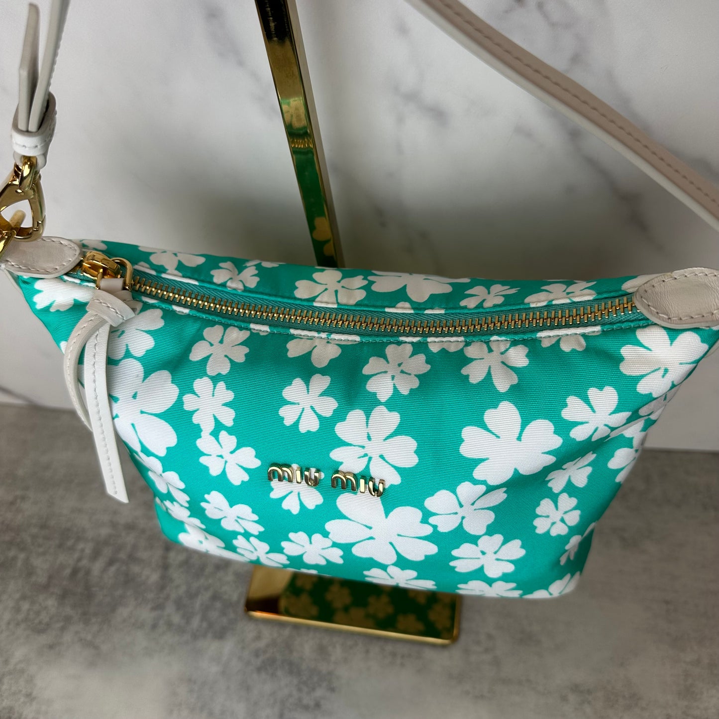 Miu Miu Nylon Top Handle Bag