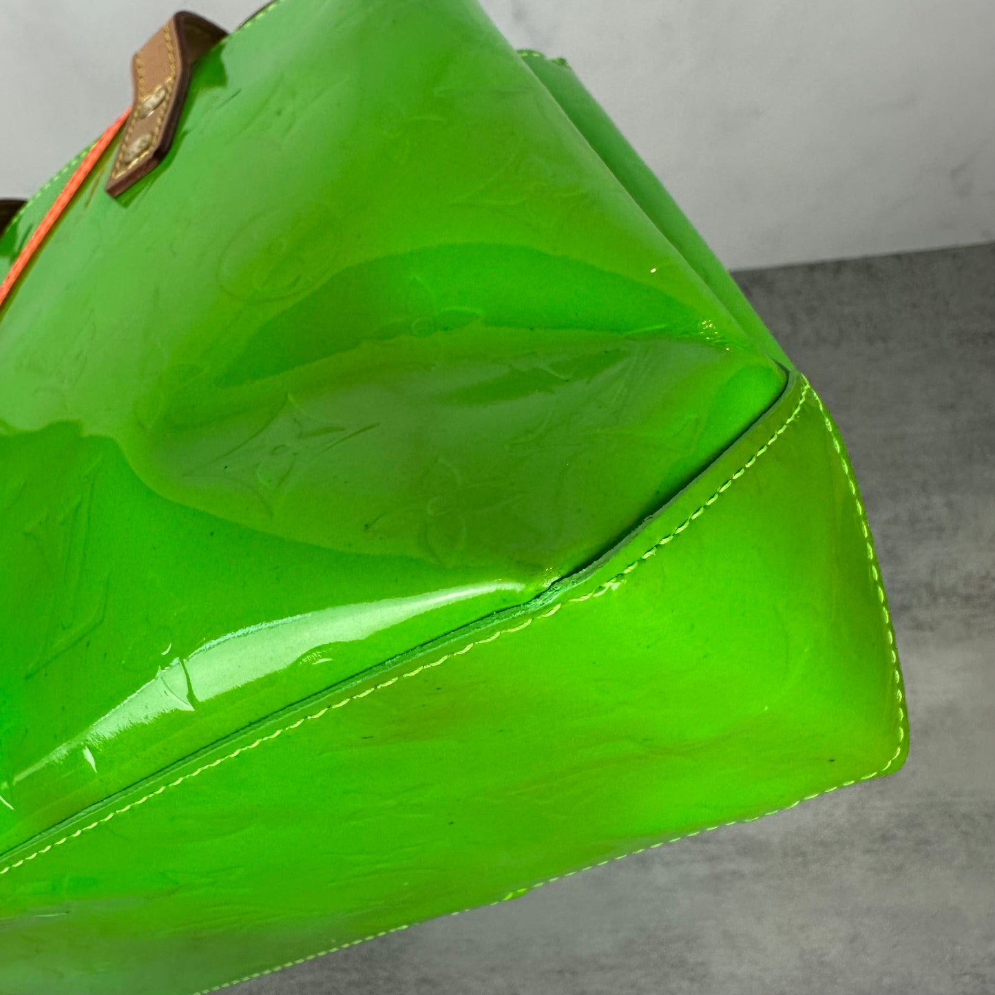 Louis Vuitton Green Vernis Reade PM Limited Edition Robert Wilson