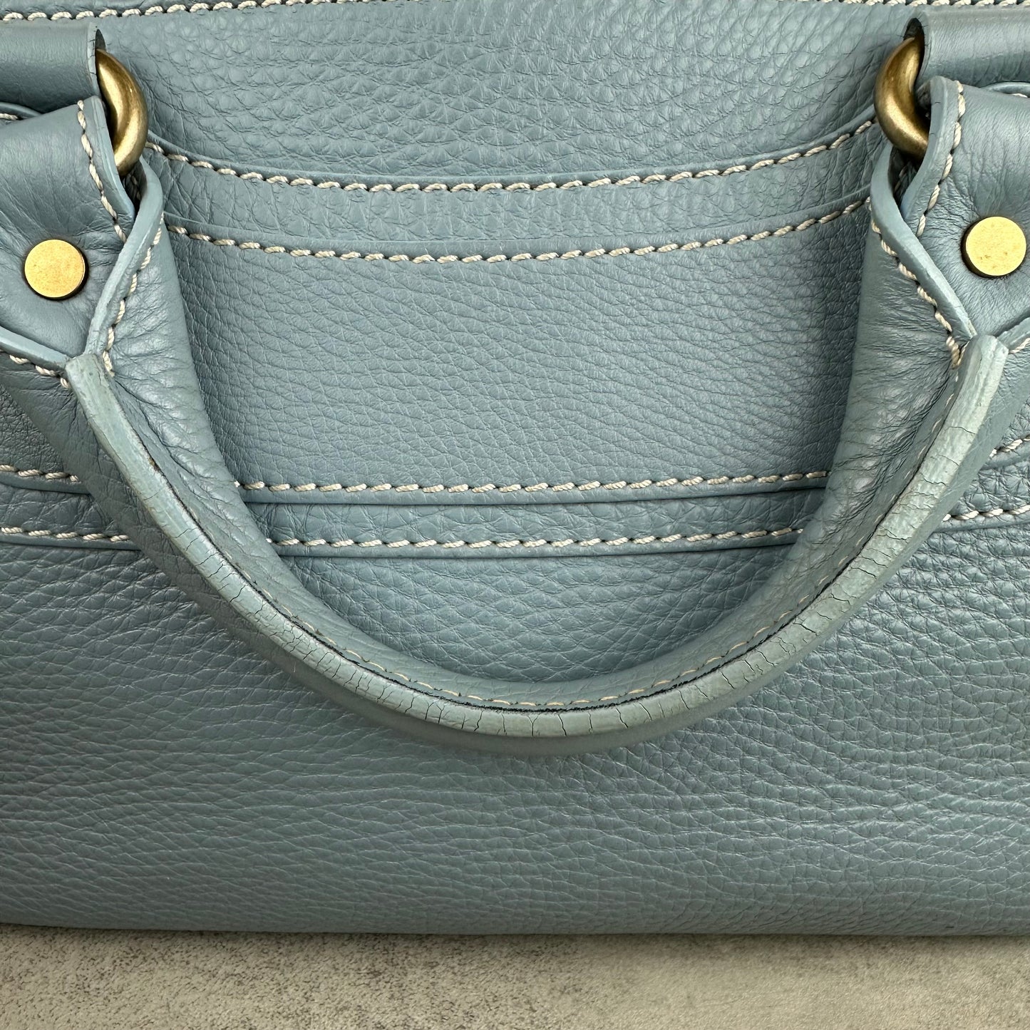 Celine Blue Leather Boogie Bag