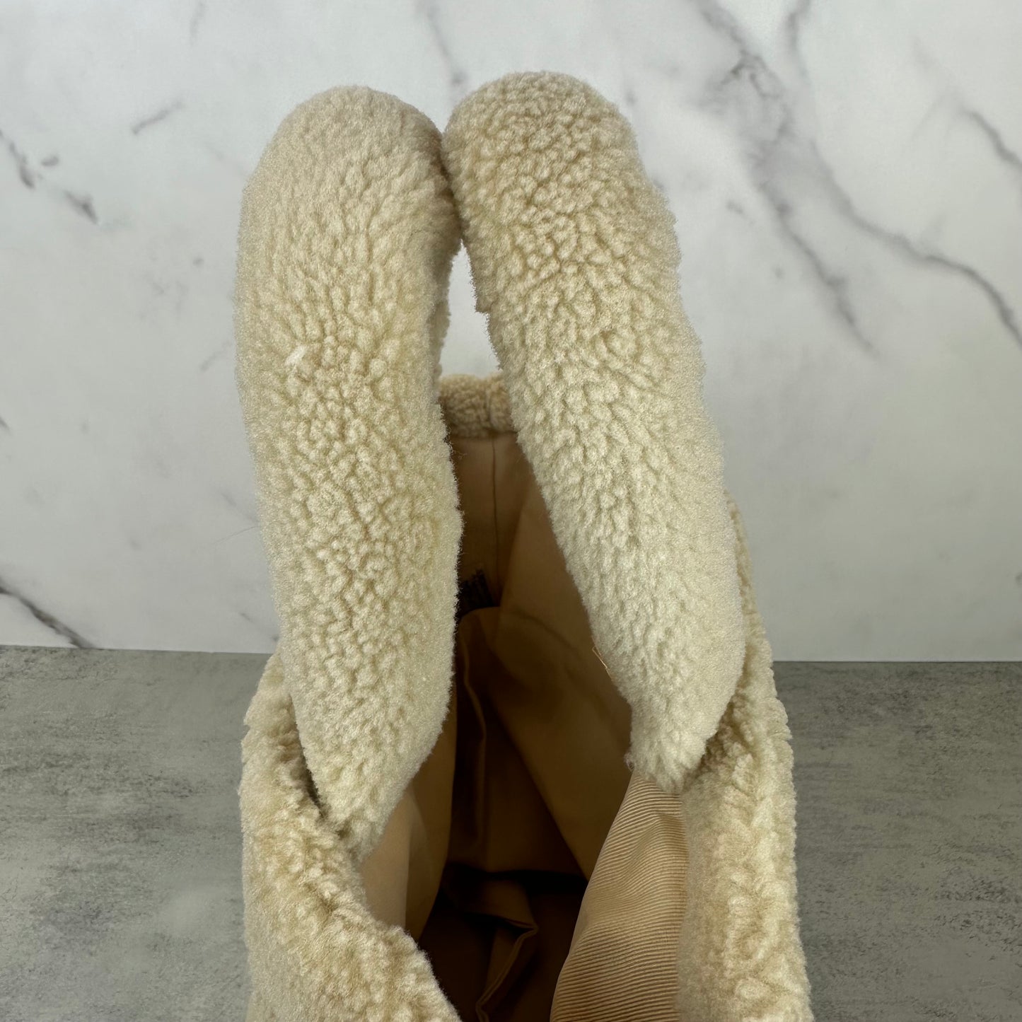 Prada Teddy Shearling VIP Tote