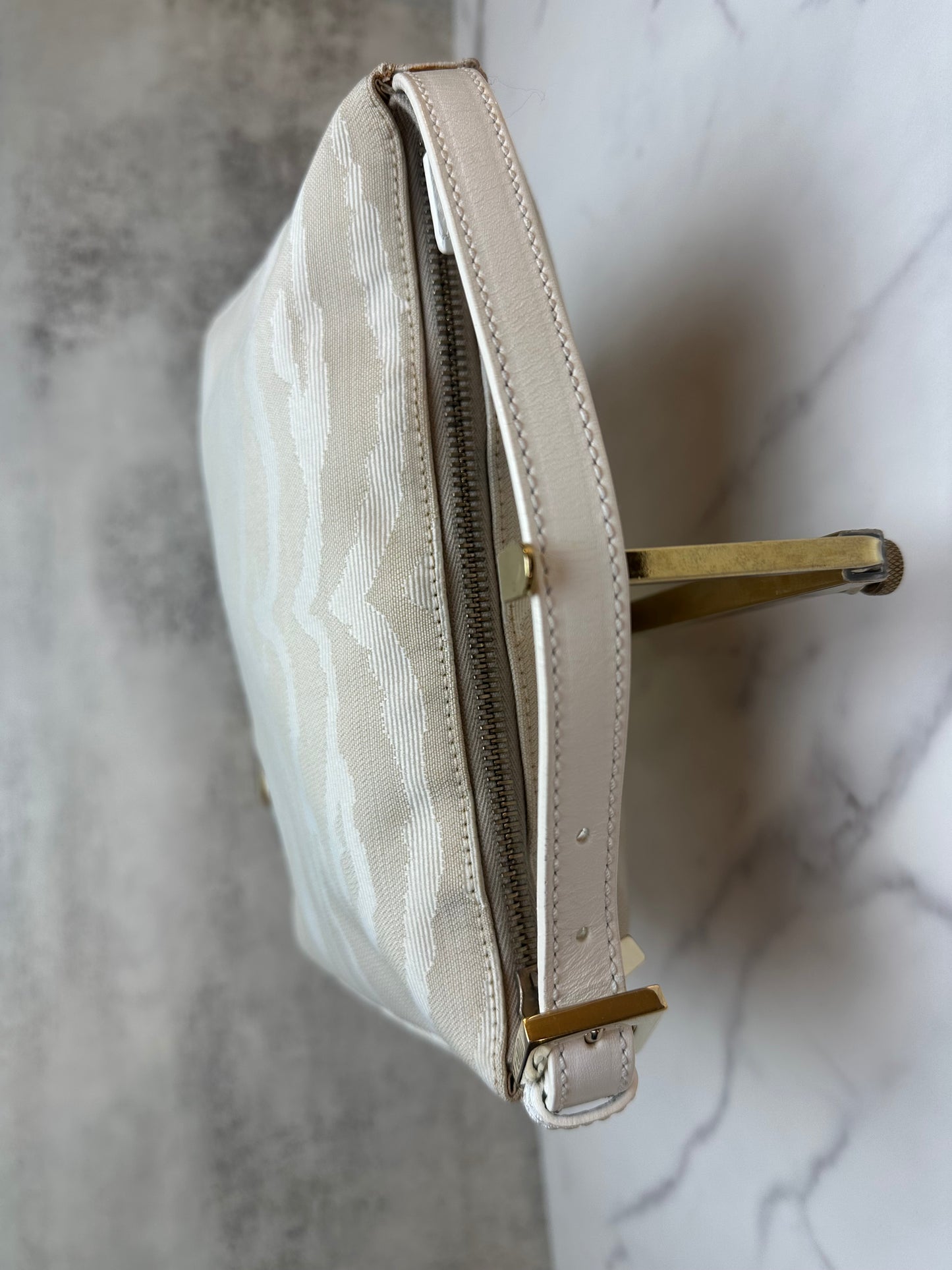 Fendi Tiger Print Beige Pochette