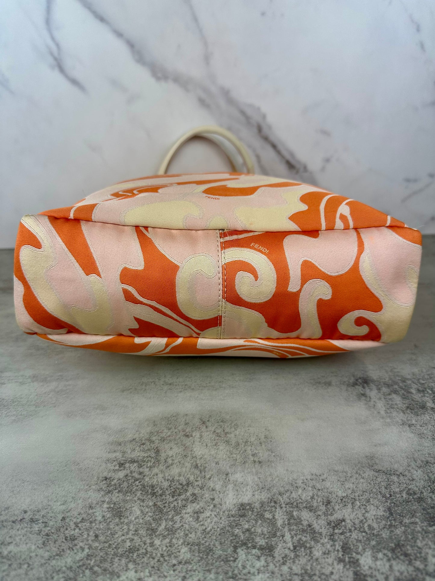 Fendi Orange Swirl Tote