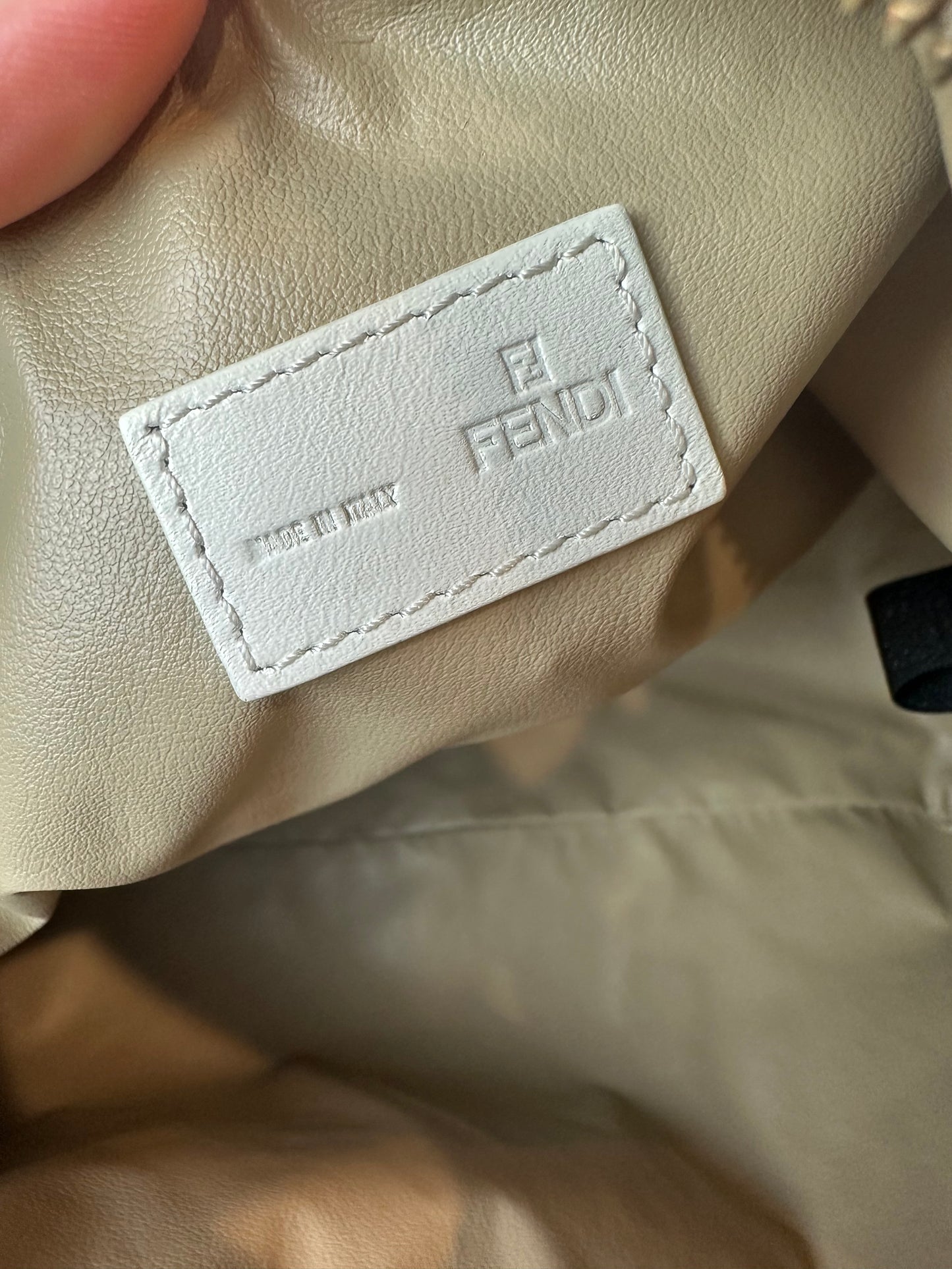 Fendi Tiger Print Beige Pochette