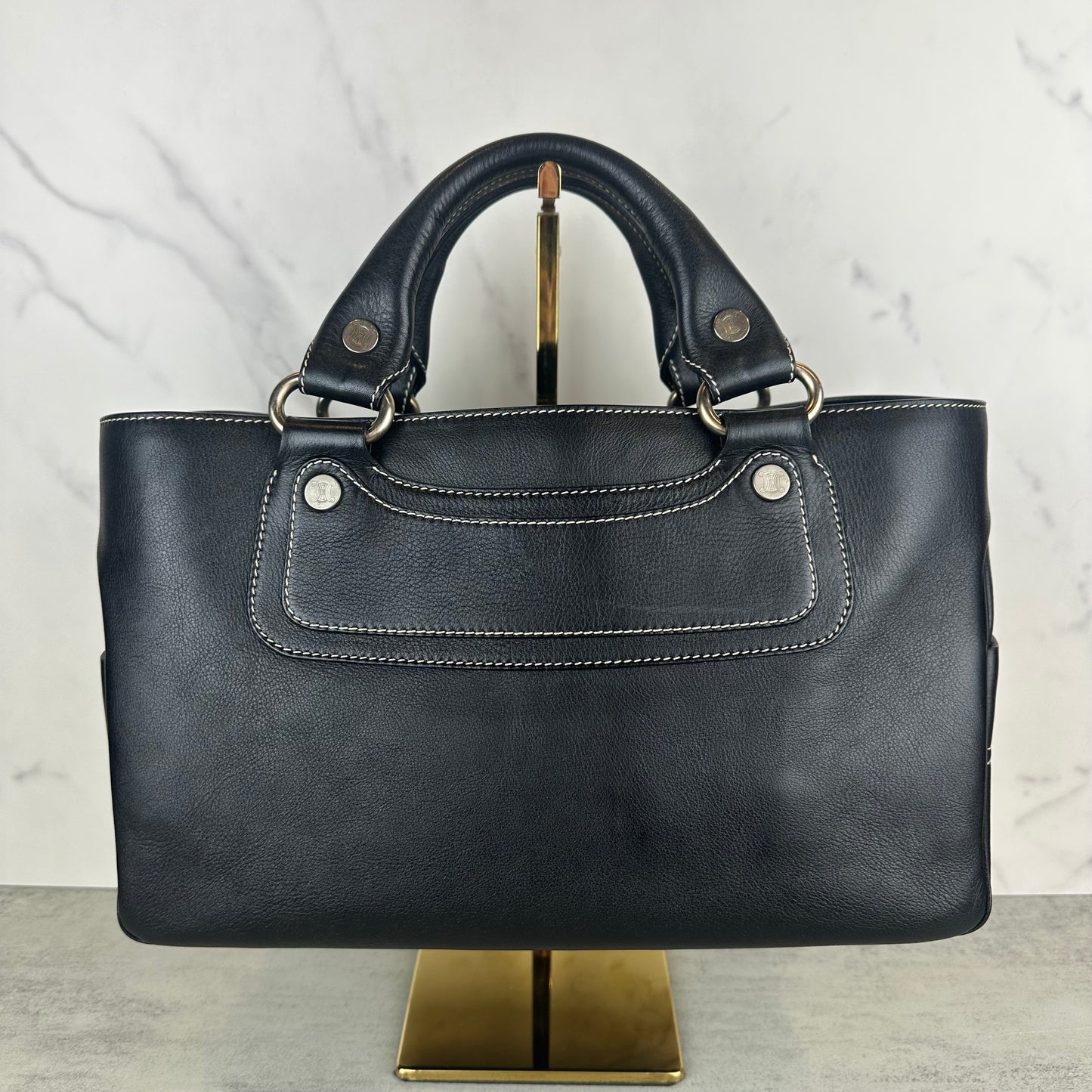 Celine Black Leather Boogie Bag