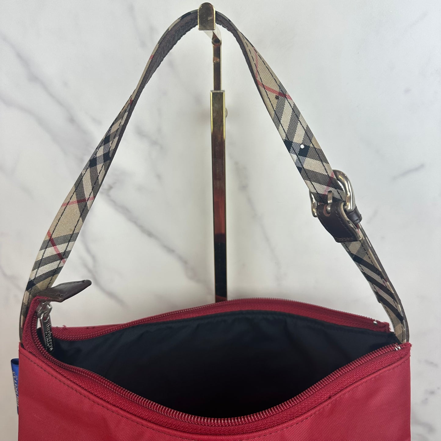 Burberry Blue Label Red Nylon Pochette
