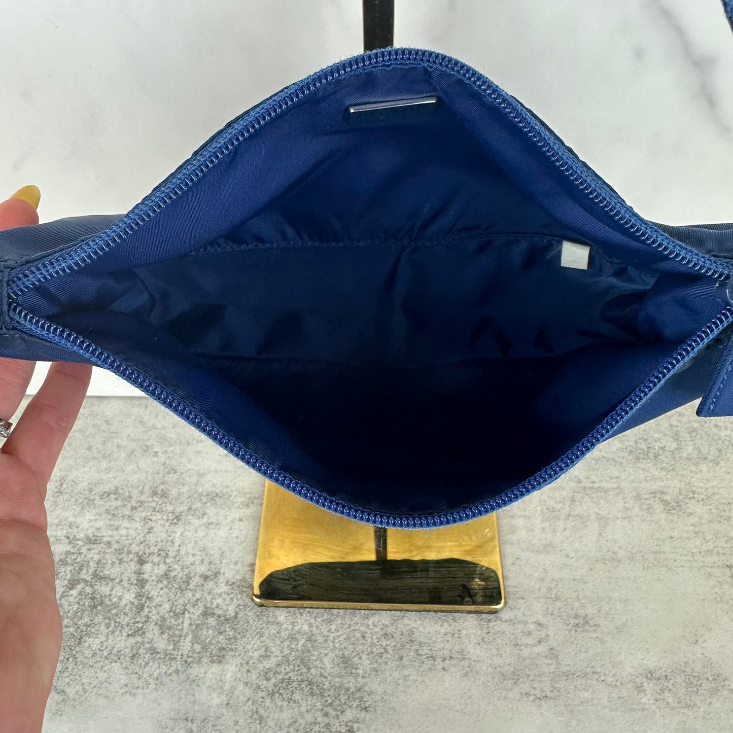 Blue Prada Nylon Pochette