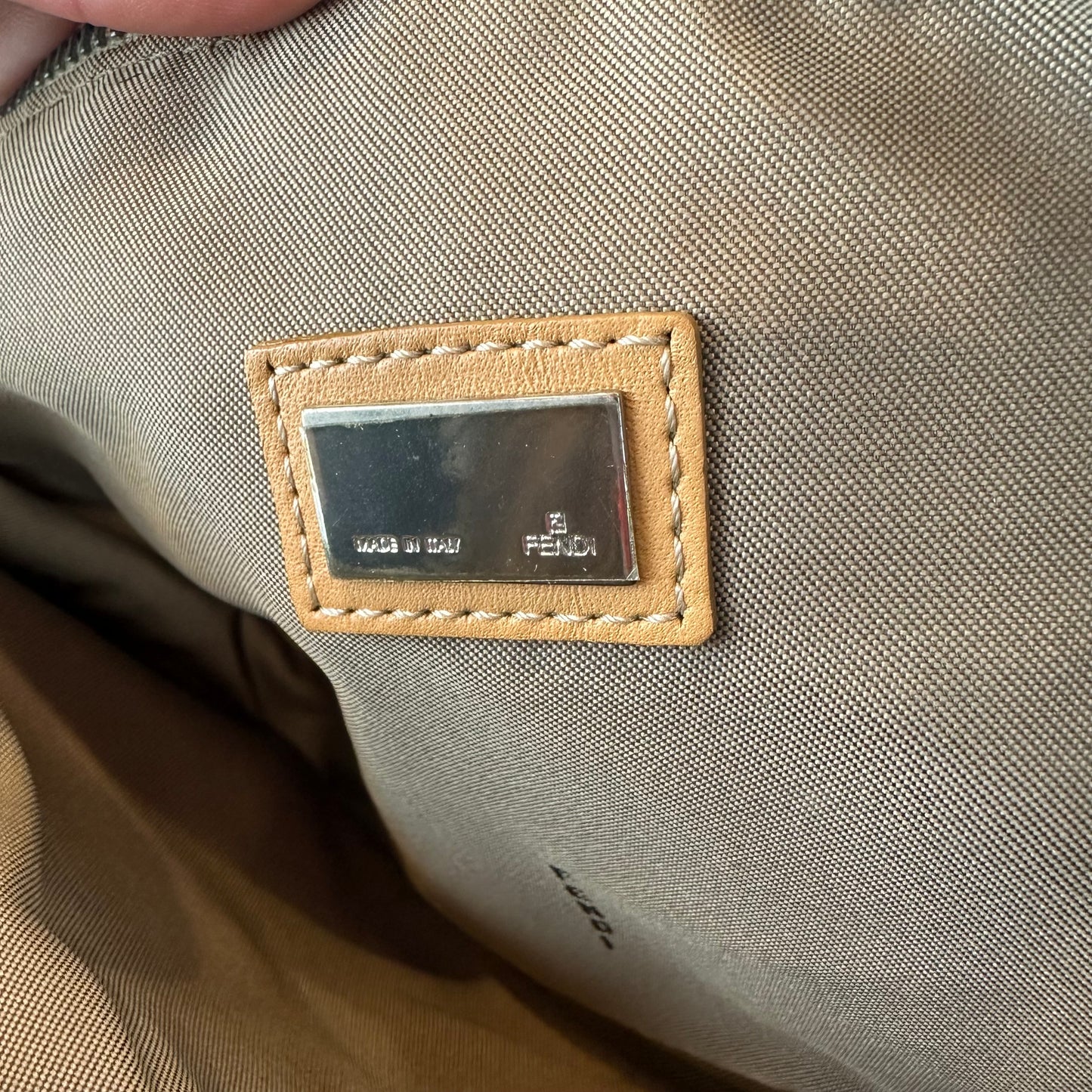 Fendi FF Pink Canvas Pochette