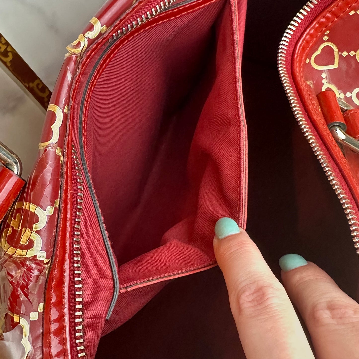 Gucci GG Valentine Medium Joy Boston Bag