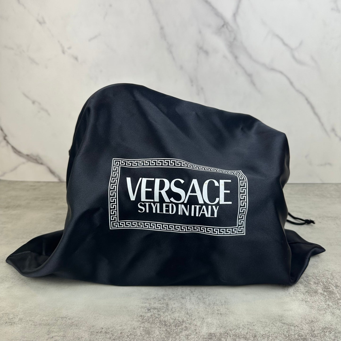 Vintage Versace Ostrich Leather Vanity Bag