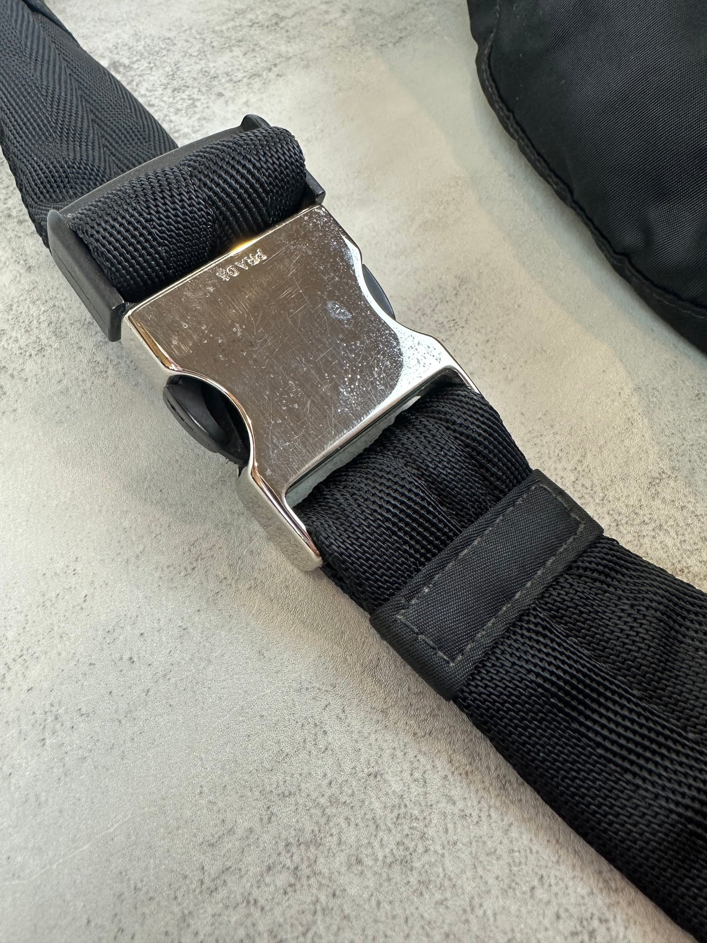 Prada Black Nylon Belt Bag