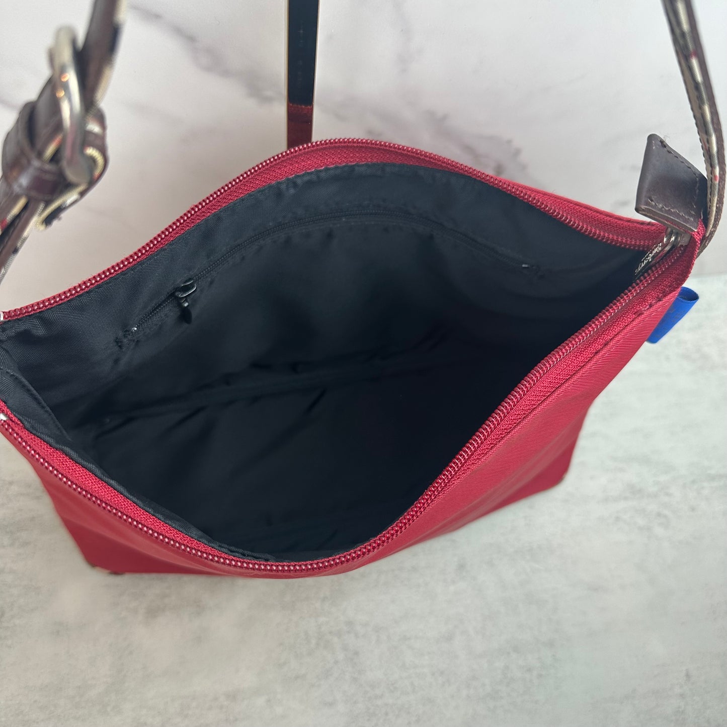 Burberry Blue Label Red Nylon Pochette