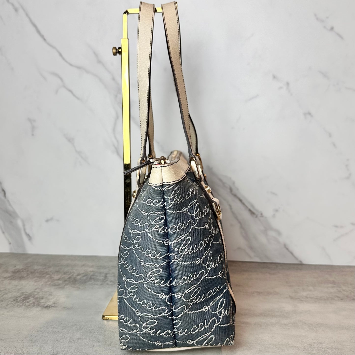 Gucci Nautical Print Abbey D- Ring Shoulder Bag
