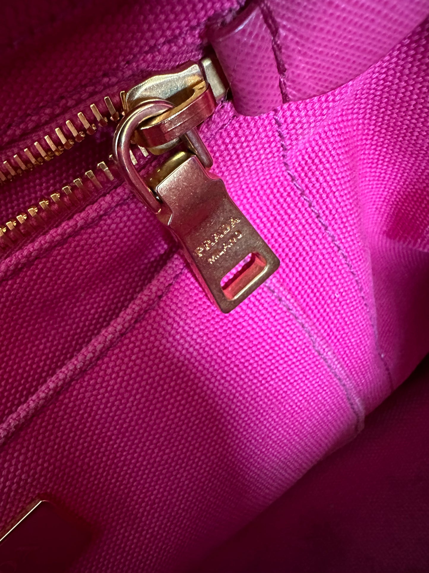 Prada Canapa Pink Tote Large