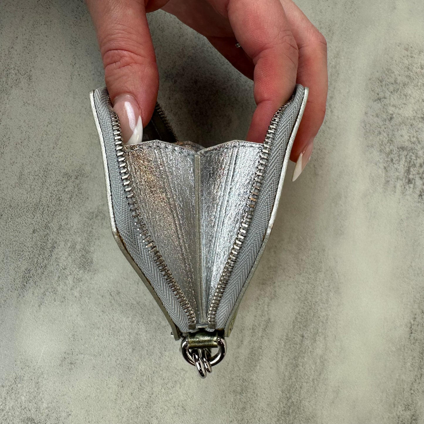 Louis Vuitton Gold Vernis Snowflake Coin Pouch